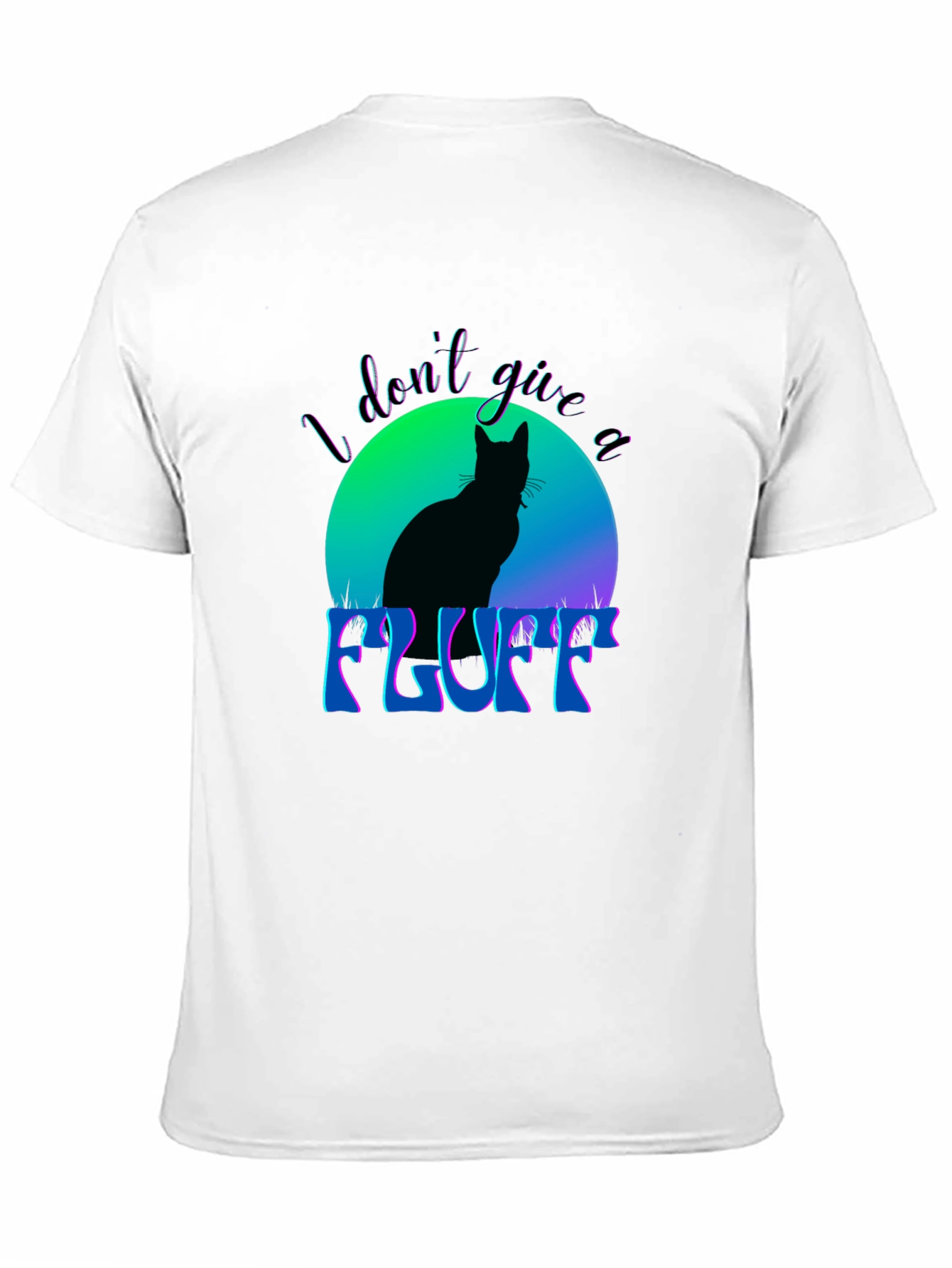 I Dont Give a Fluff Cat Graphic Tee