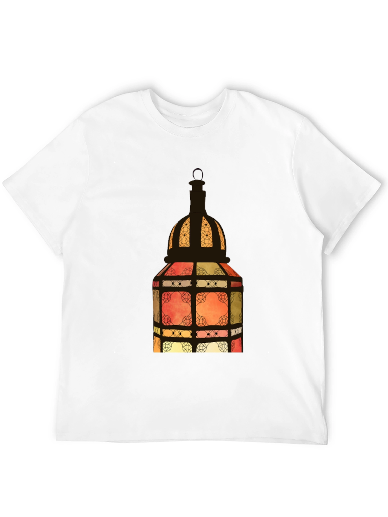 Lantern Graphic Black Tee