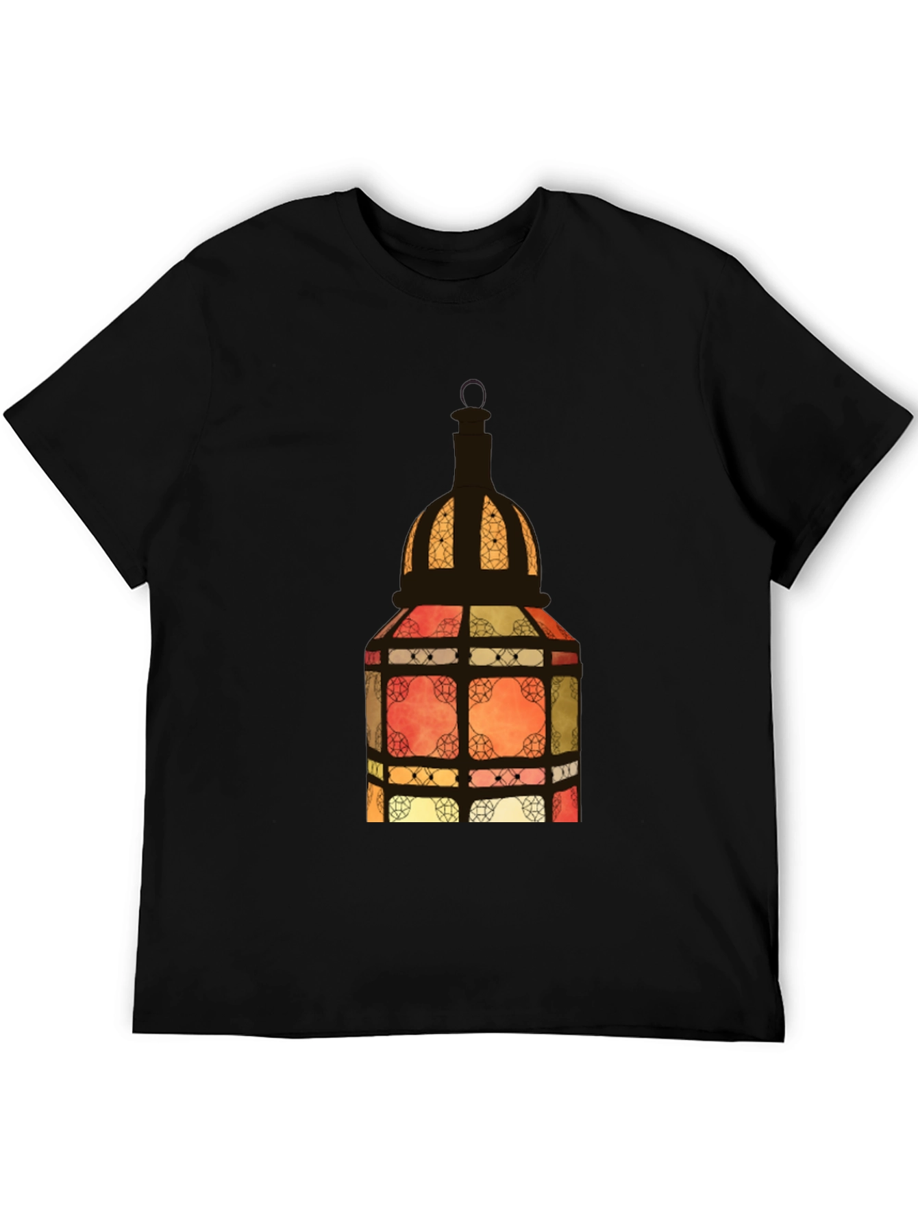 Lantern Graphic Black Tee