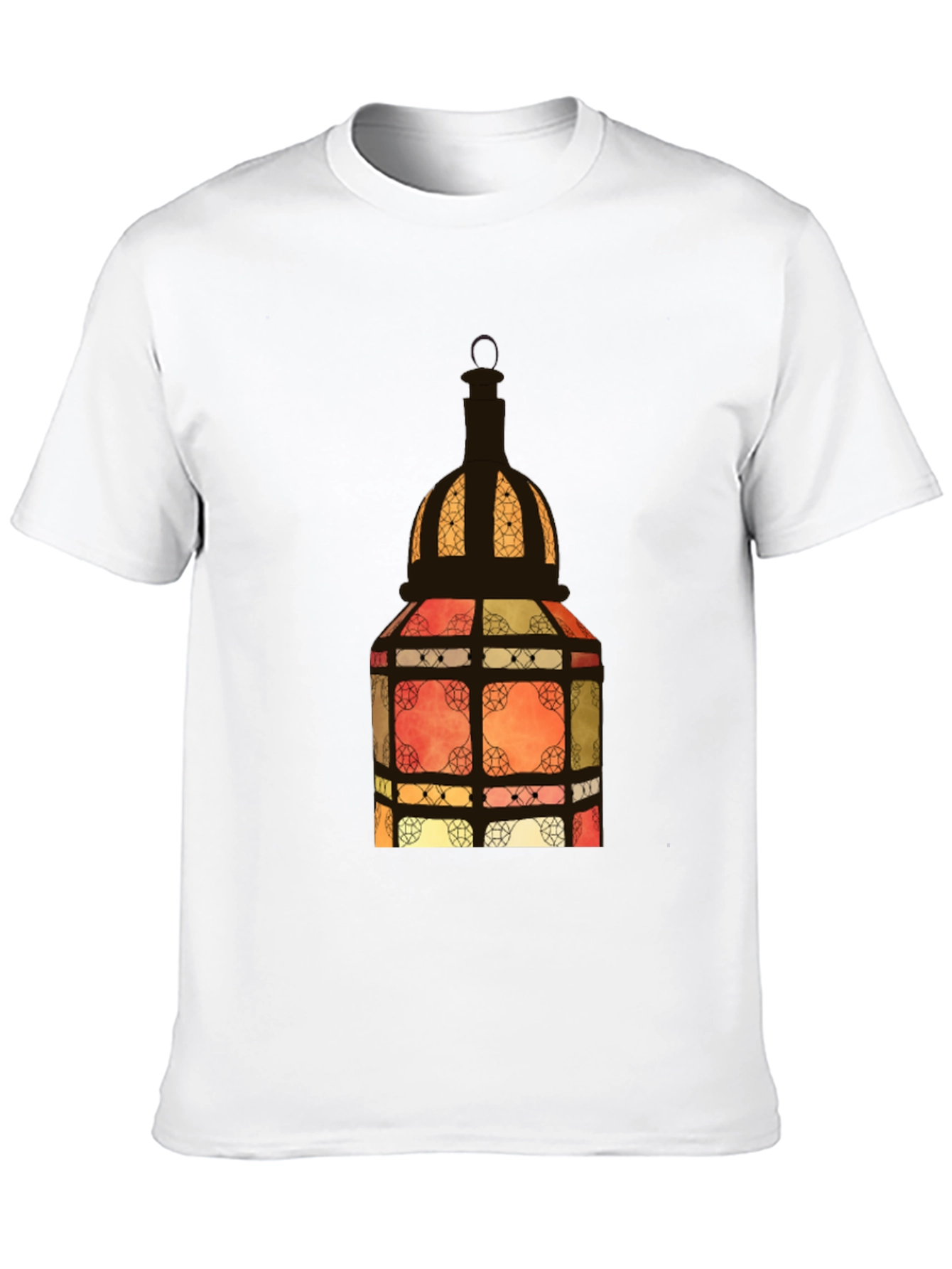 Lantern Graphic Black Tee