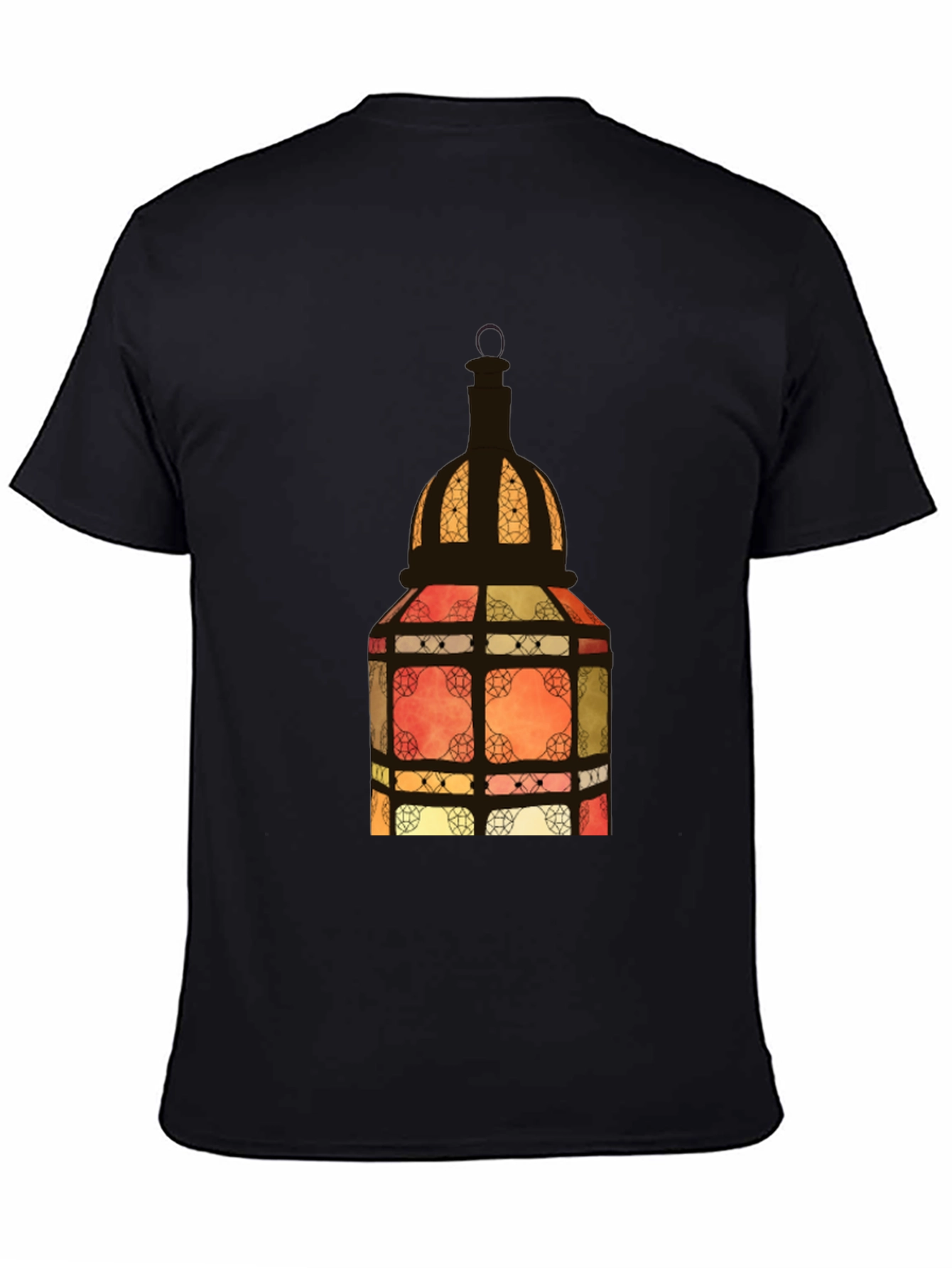 Lantern Graphic Black Tee