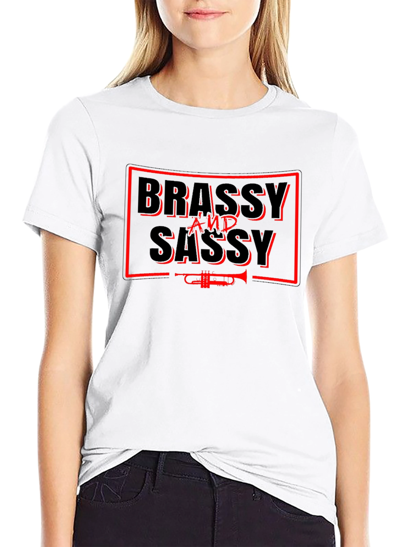 Brassy & Sassy Graphic Tee - Black T-Shirt