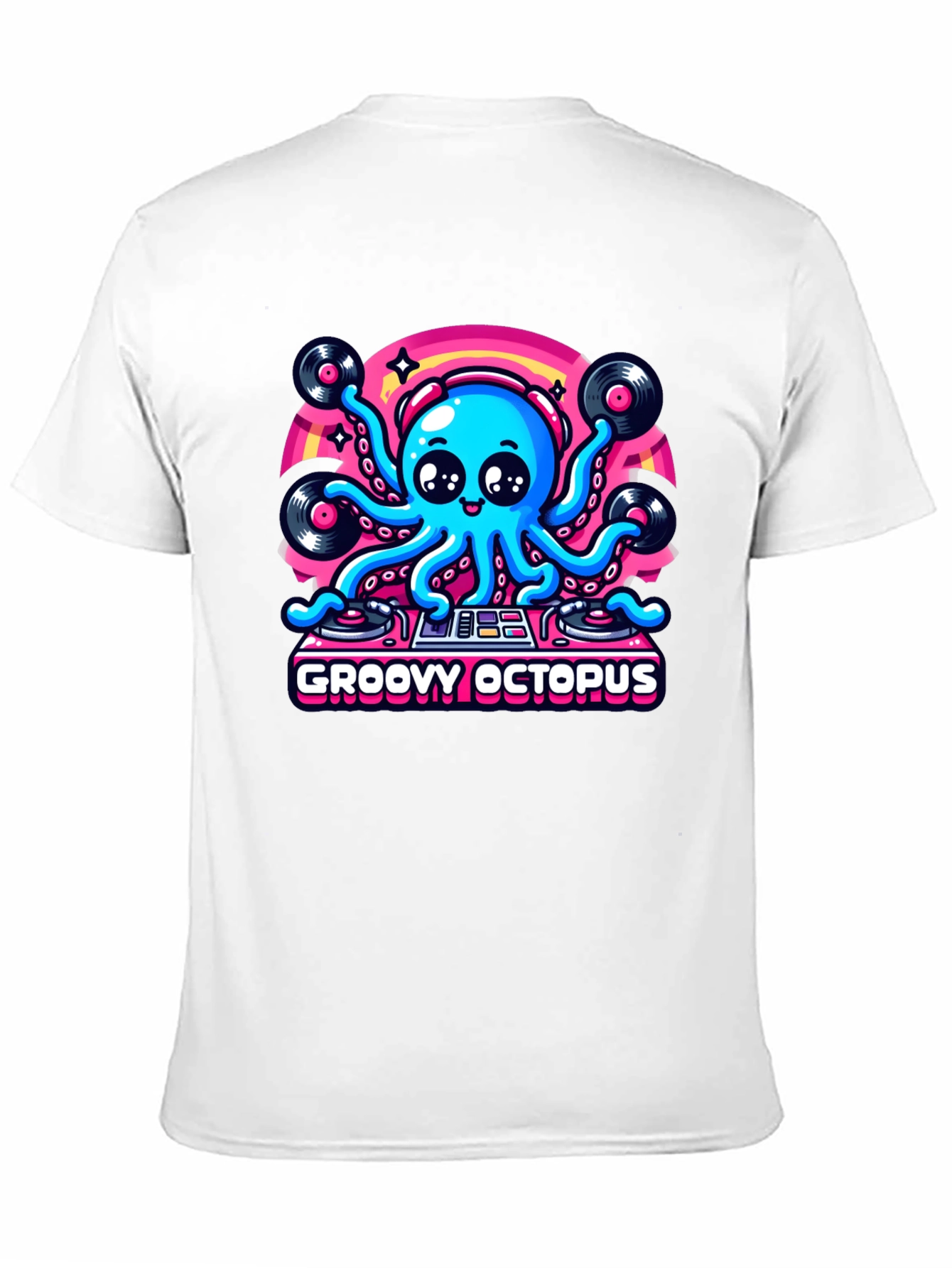 Groovy Octopus DJ Graphic T-Shirt