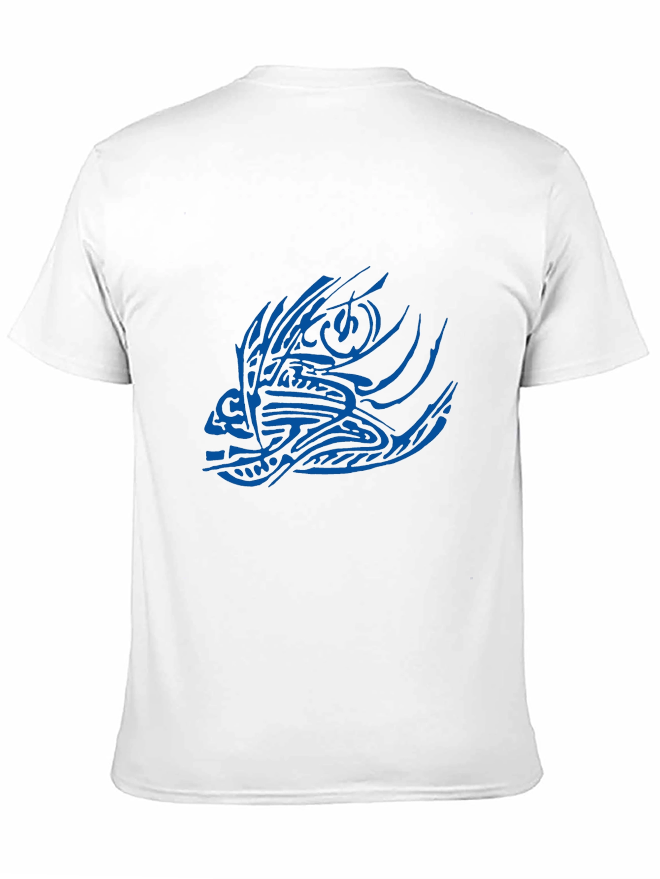 Tribal Fish Graphic Black T-Shirt