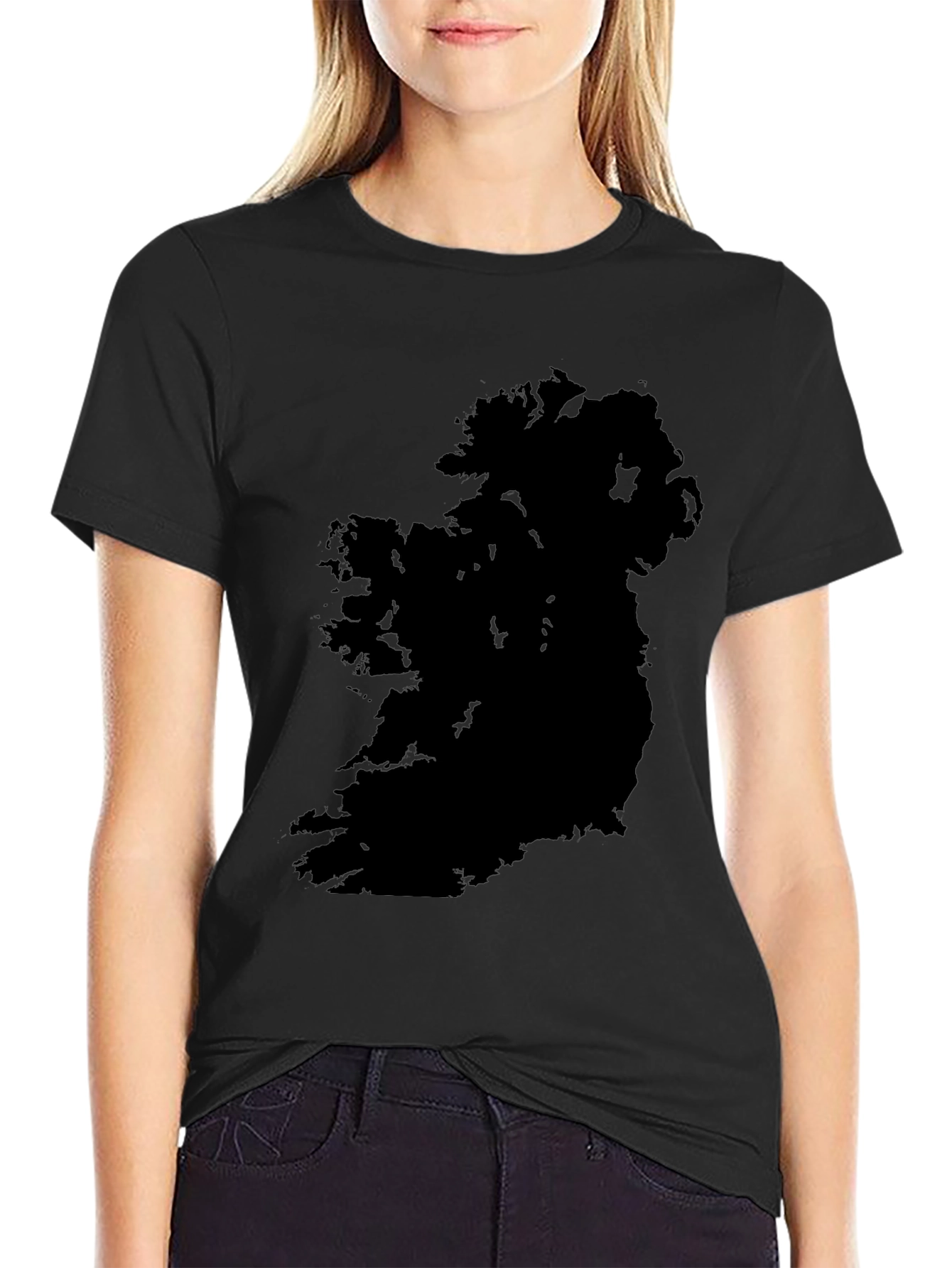 Ireland Map Black T-Shirt - Irish Pride Tee