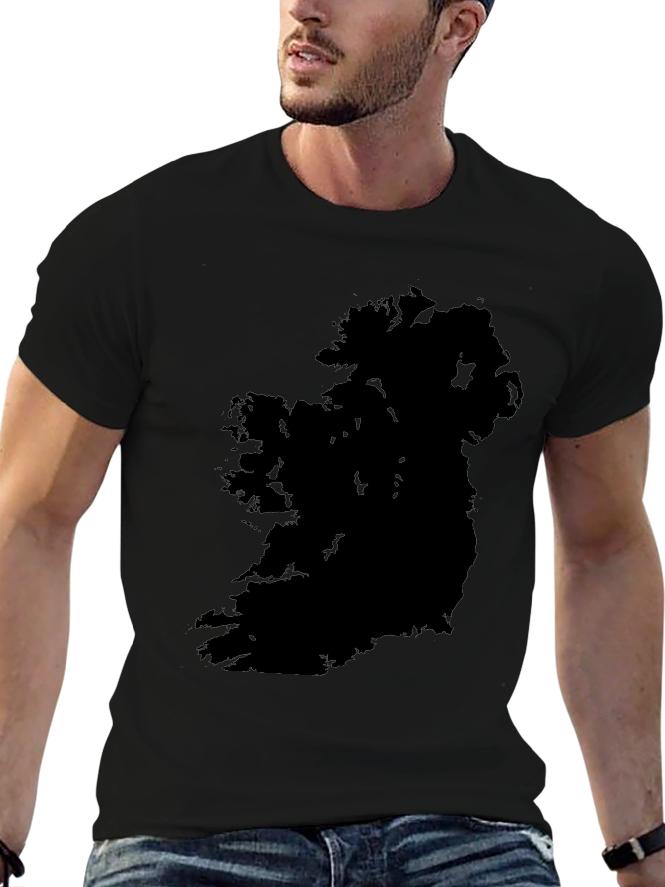 Ireland Map Black T-Shirt - Irish Pride Tee