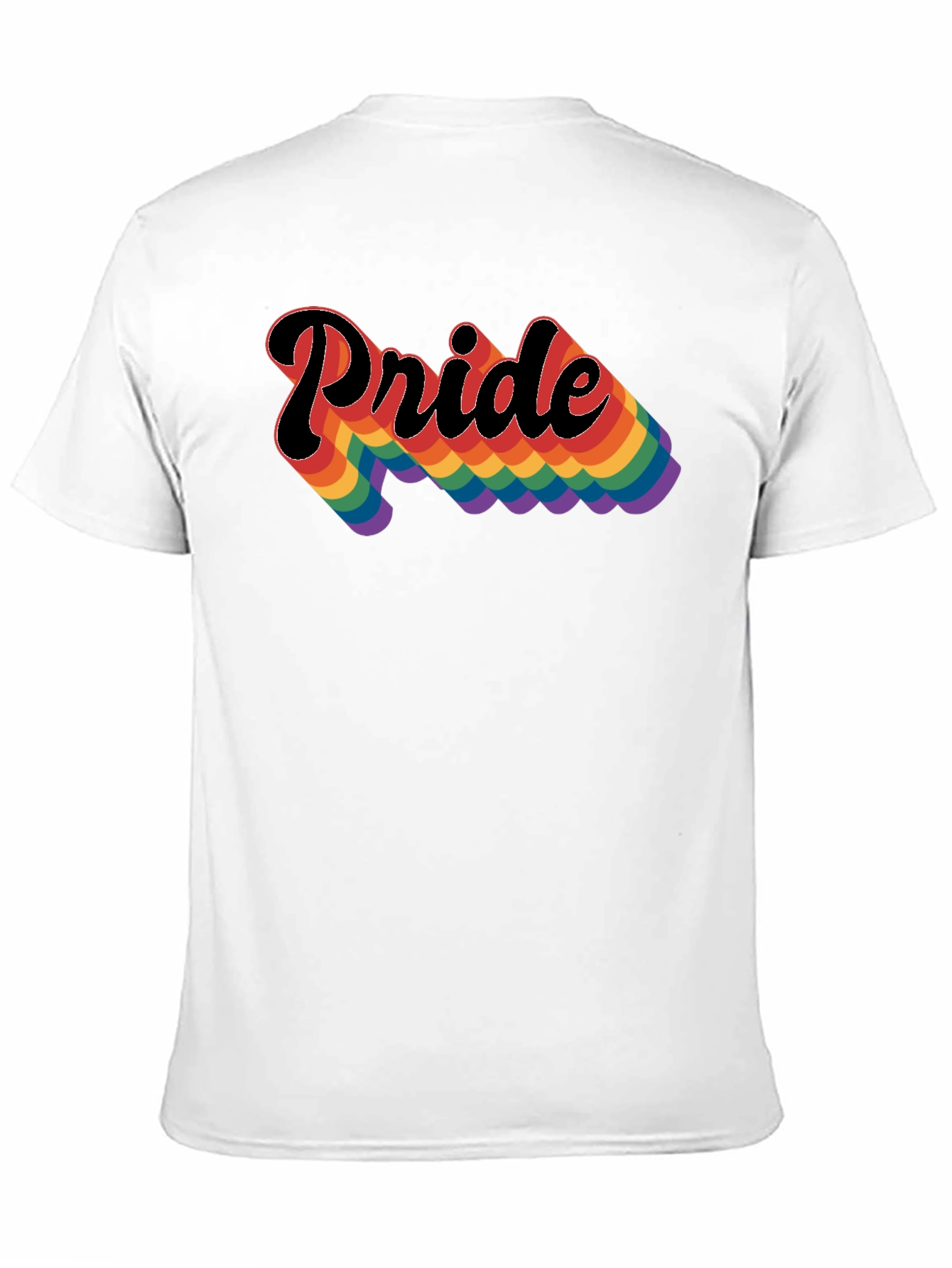 Pride Rainbow T-Shirt - Black LGBTQ Tee
