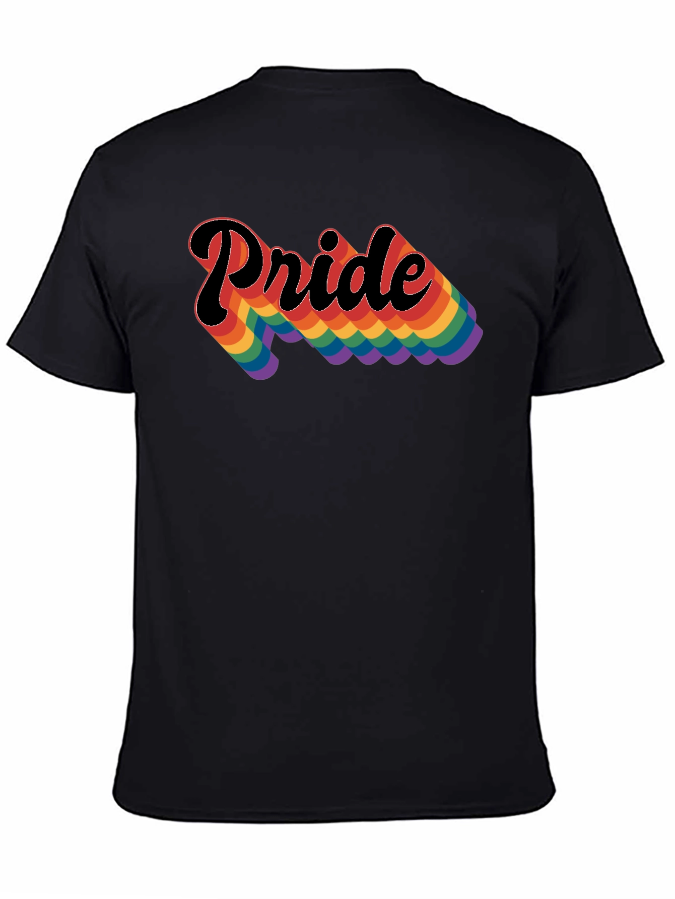 Pride Rainbow T-Shirt - Black LGBTQ Tee