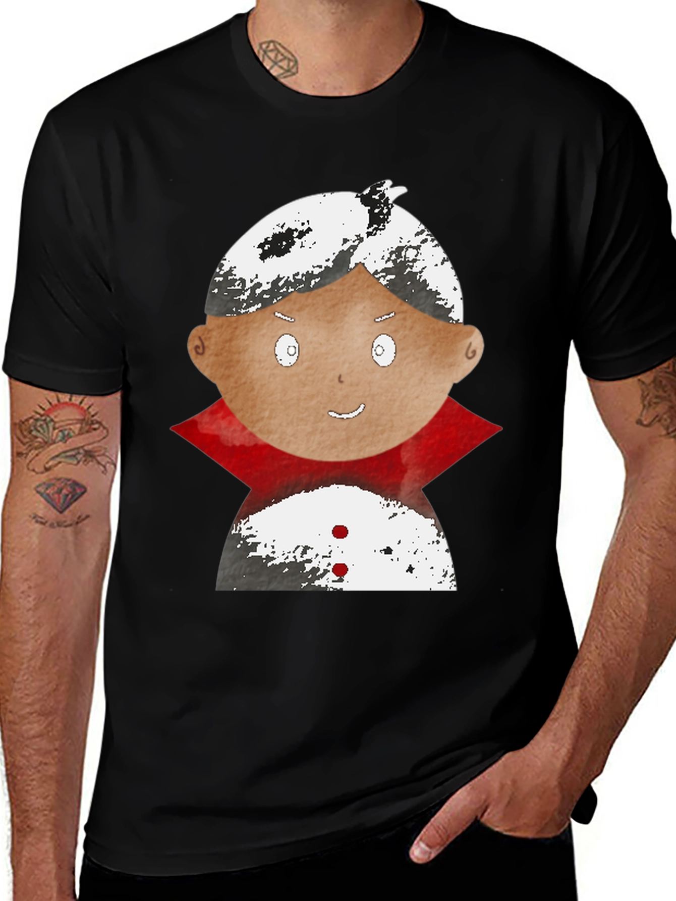 Cute Vampire Graphic Tee - Halloween Costume Shirt