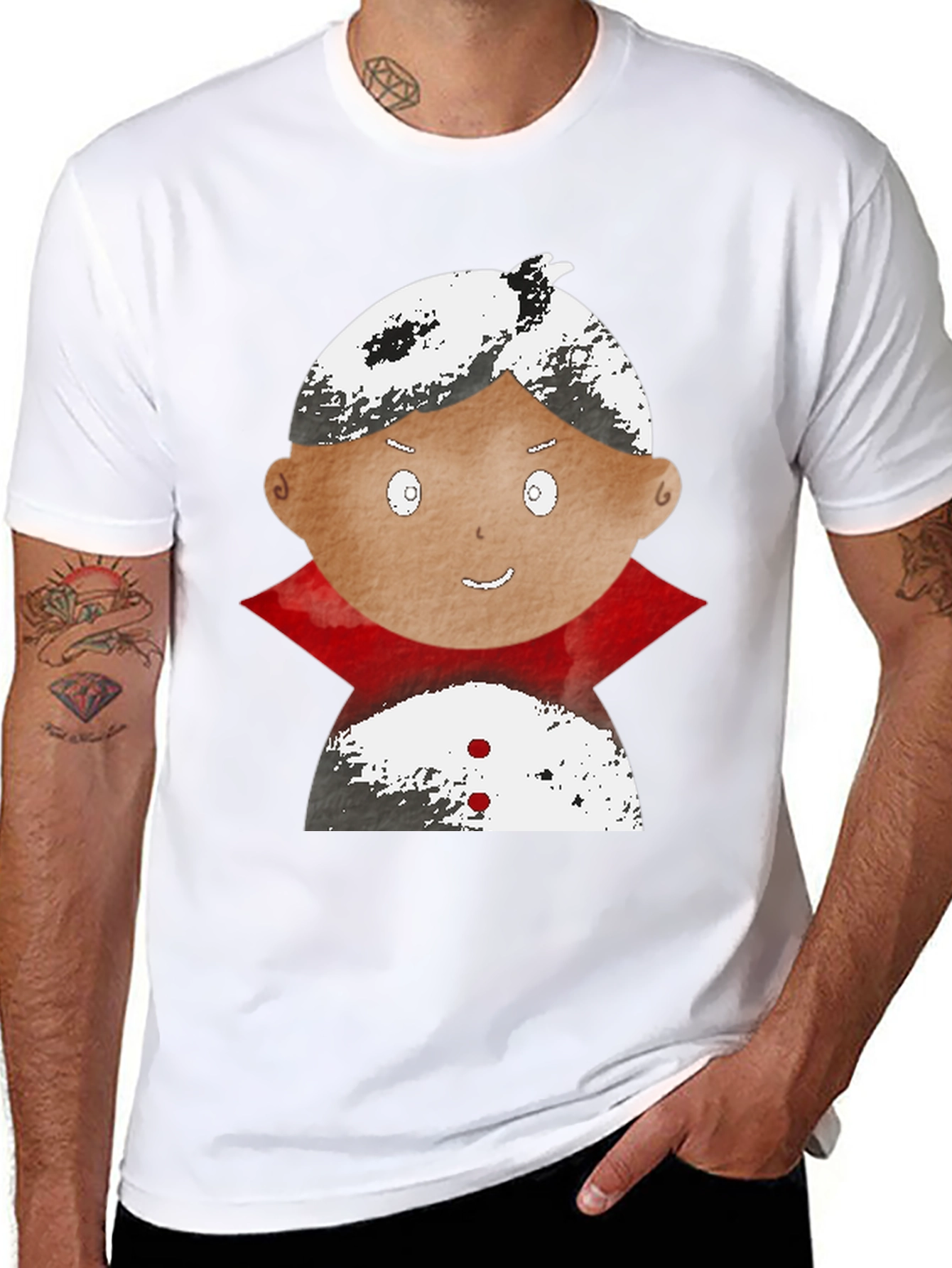 Cute Vampire Graphic Tee - Halloween Costume Shirt
