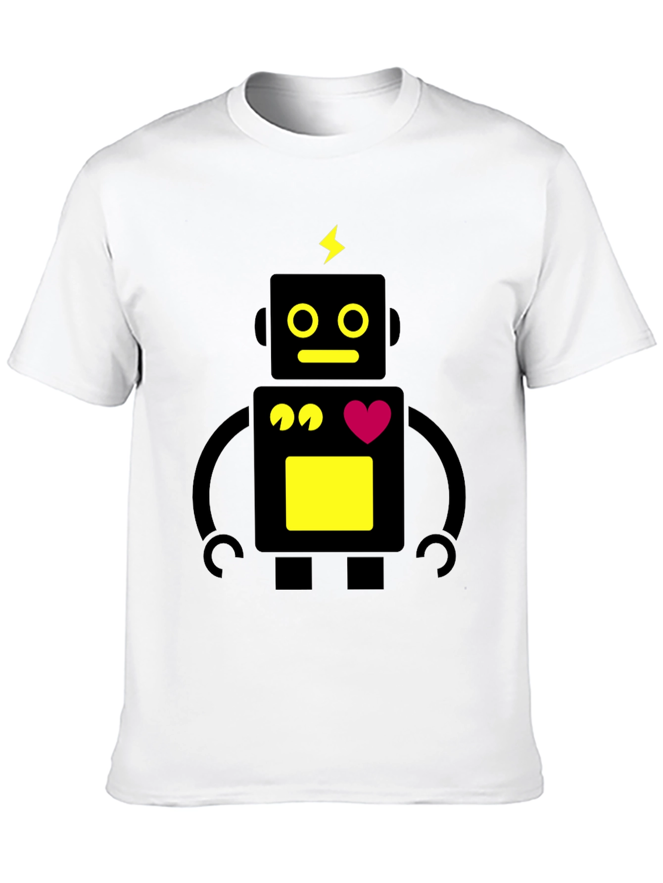 Robot Heart T-Shirt - Modern Graphic Tee