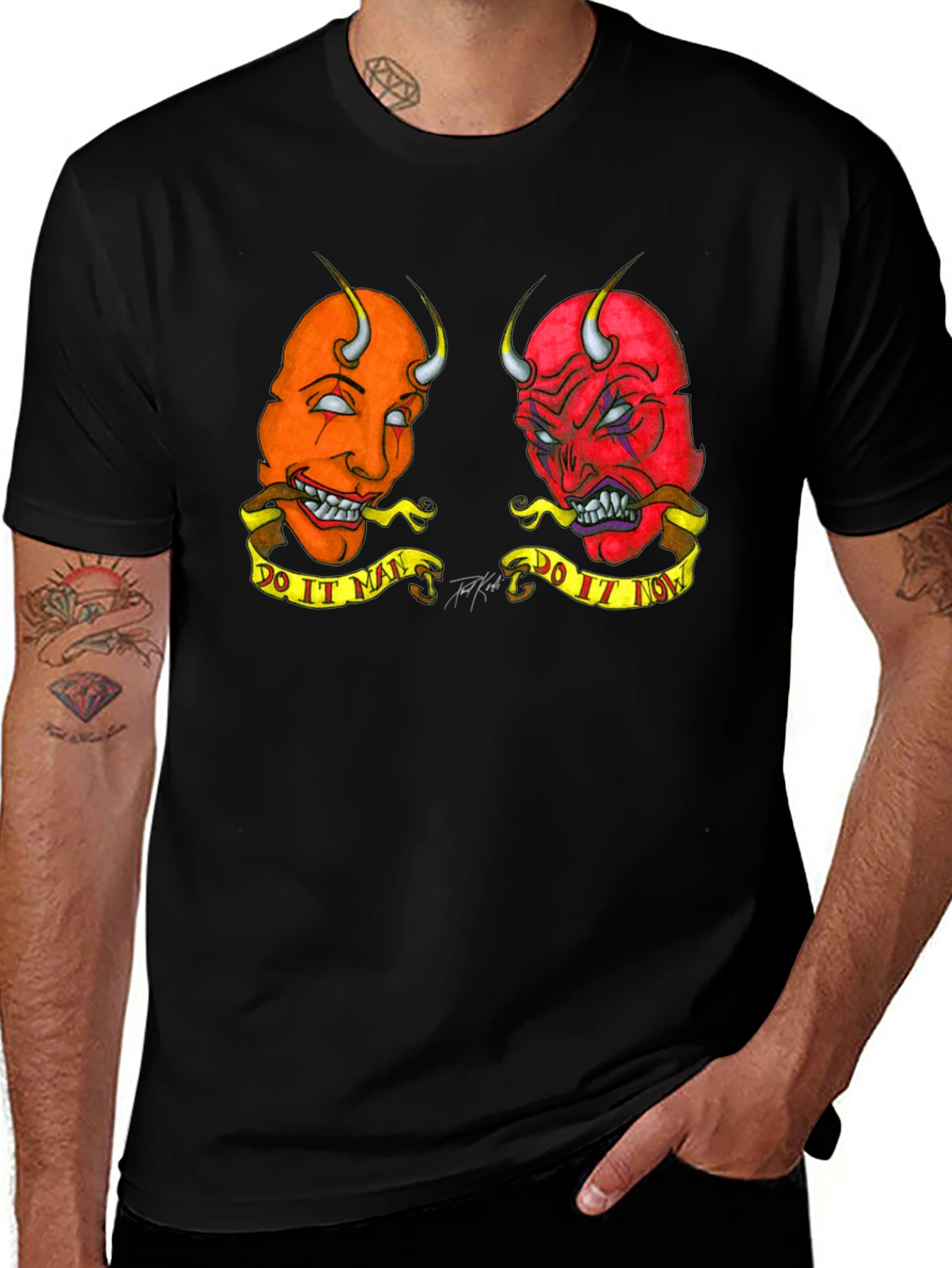 Devil Duo T-Shirt - Do It Man/Now
