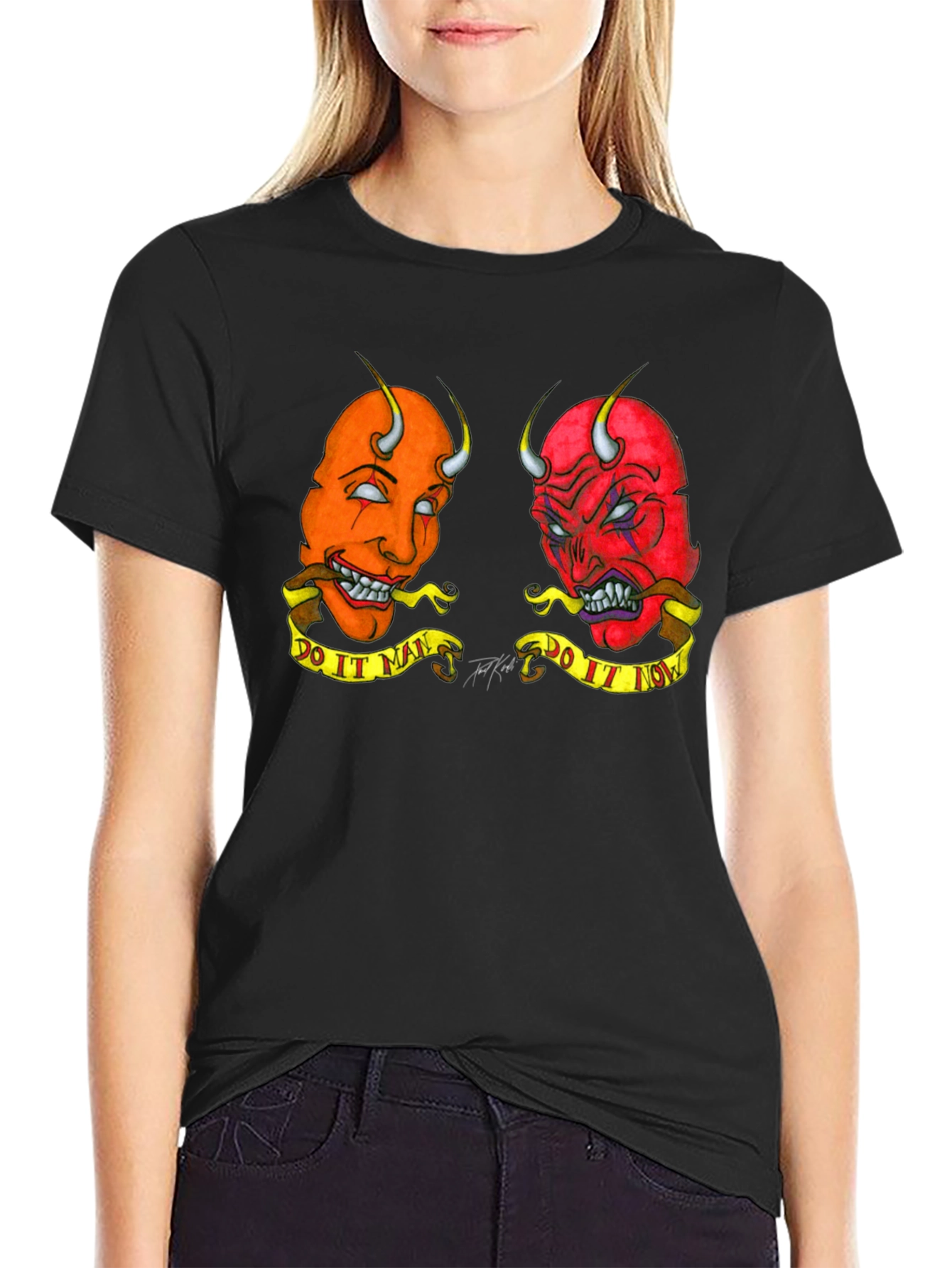 Devil Duo T-Shirt - Do It Man/Now