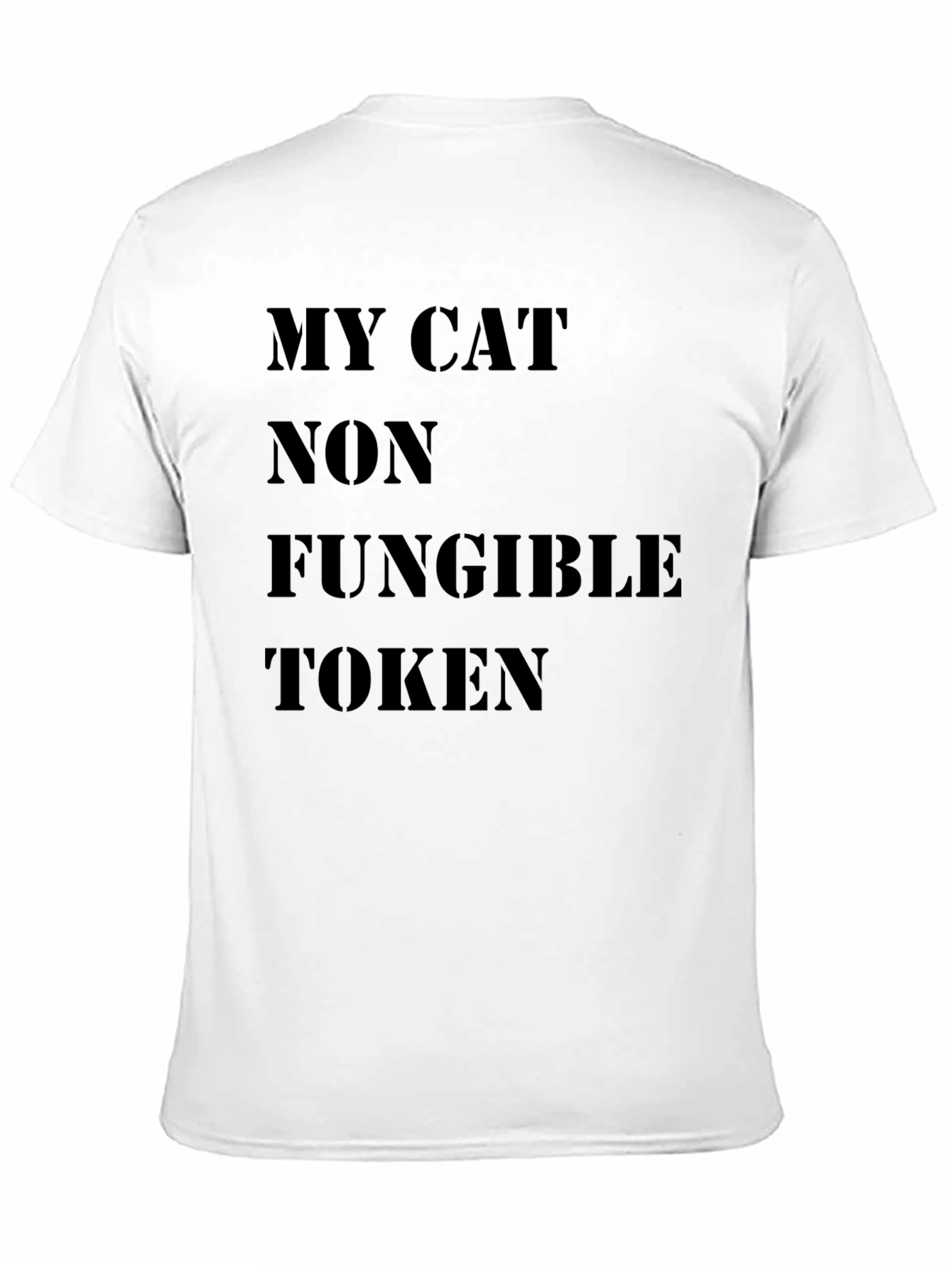 My Cat Non Fungible Token Black T-Shirt