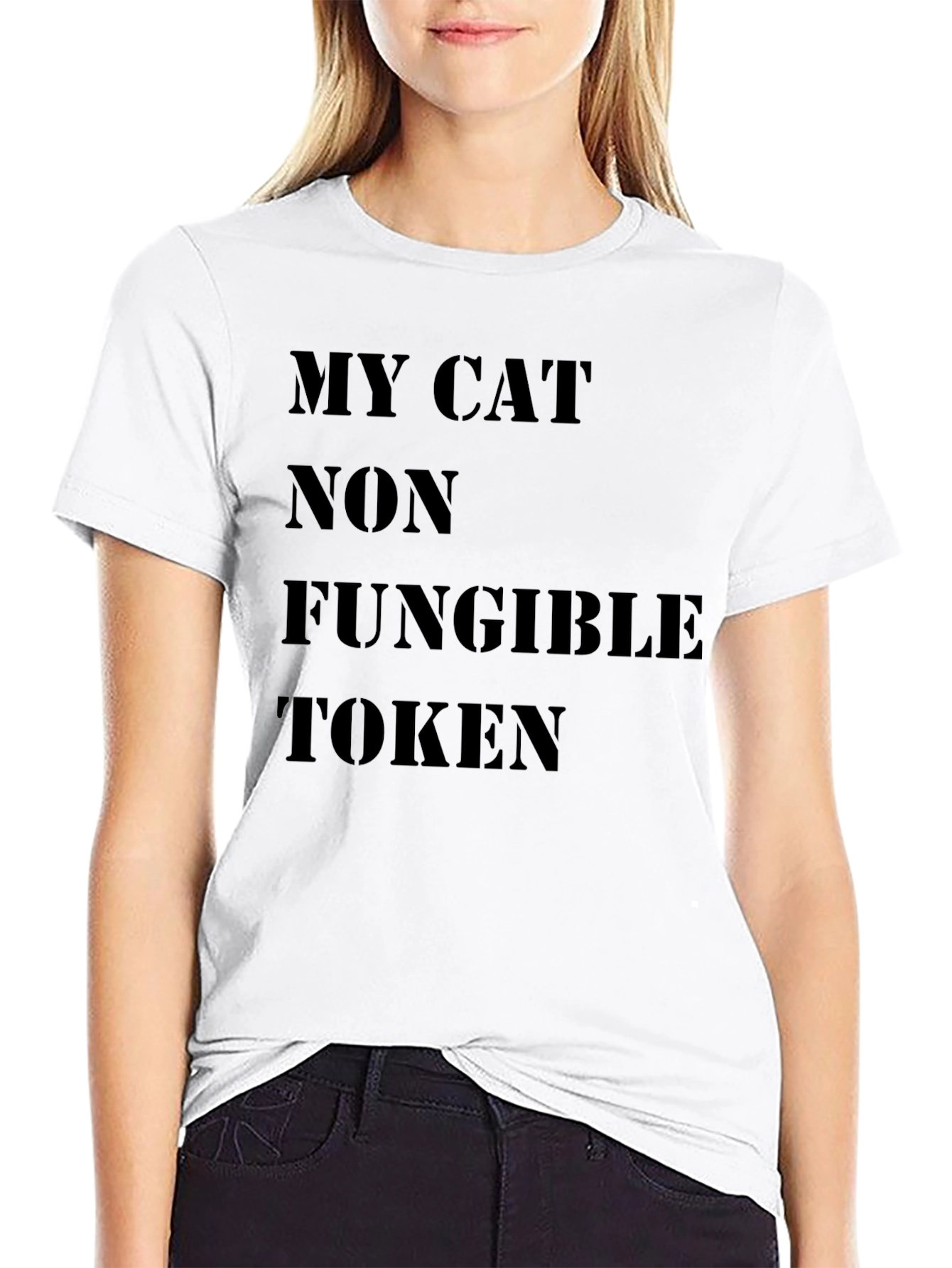 My Cat Non Fungible Token Black T-Shirt