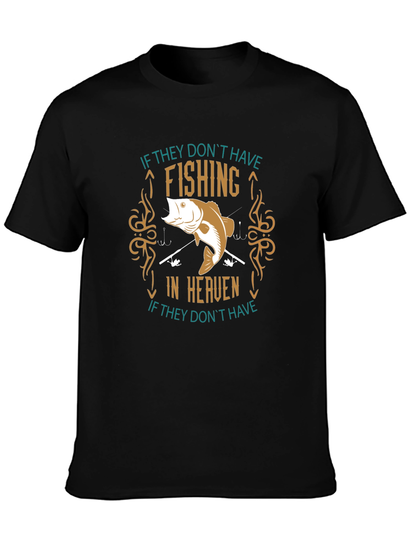 Fishing In Heaven Graphic T-Shirt