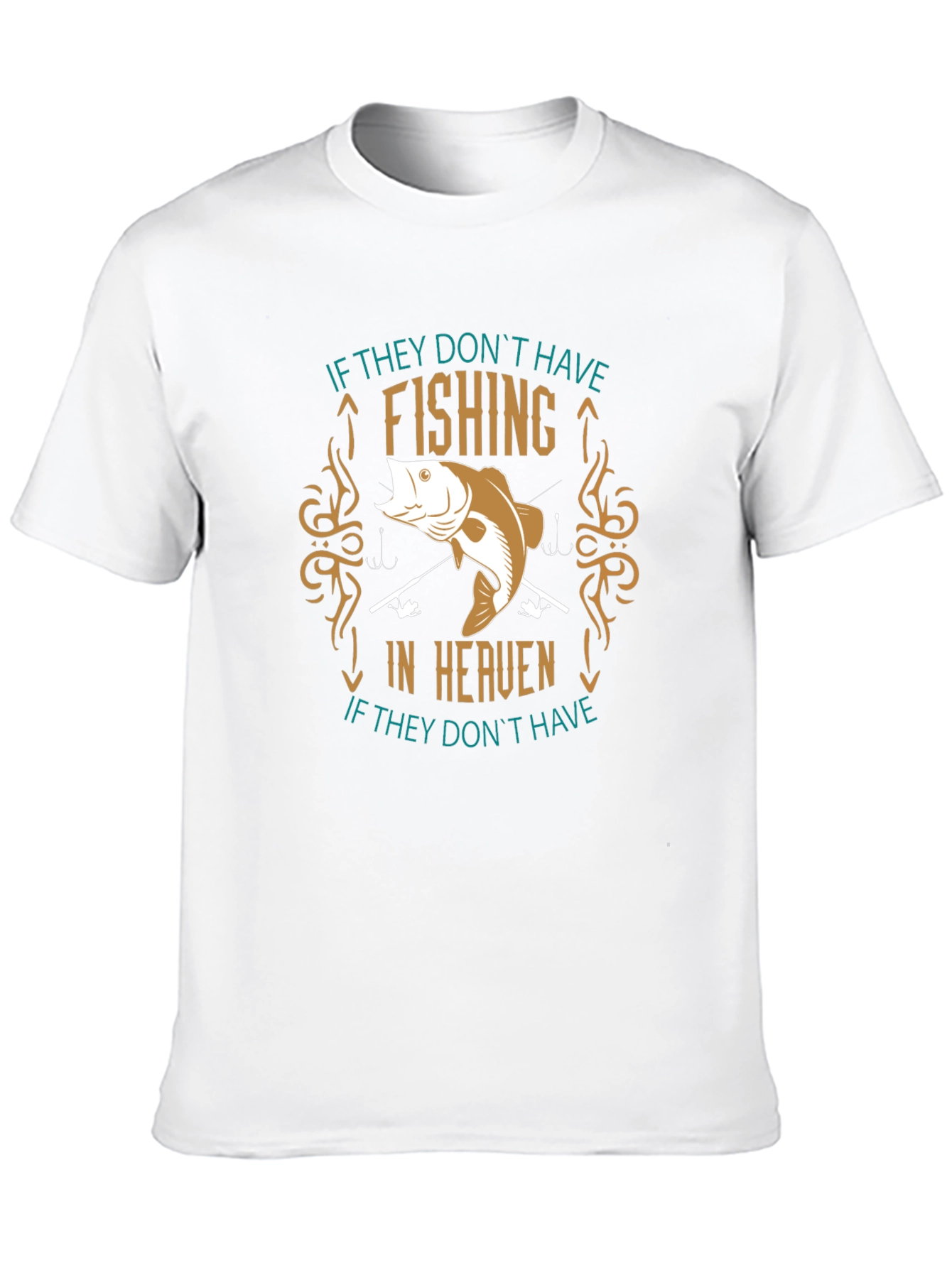 Fishing In Heaven Graphic T-Shirt