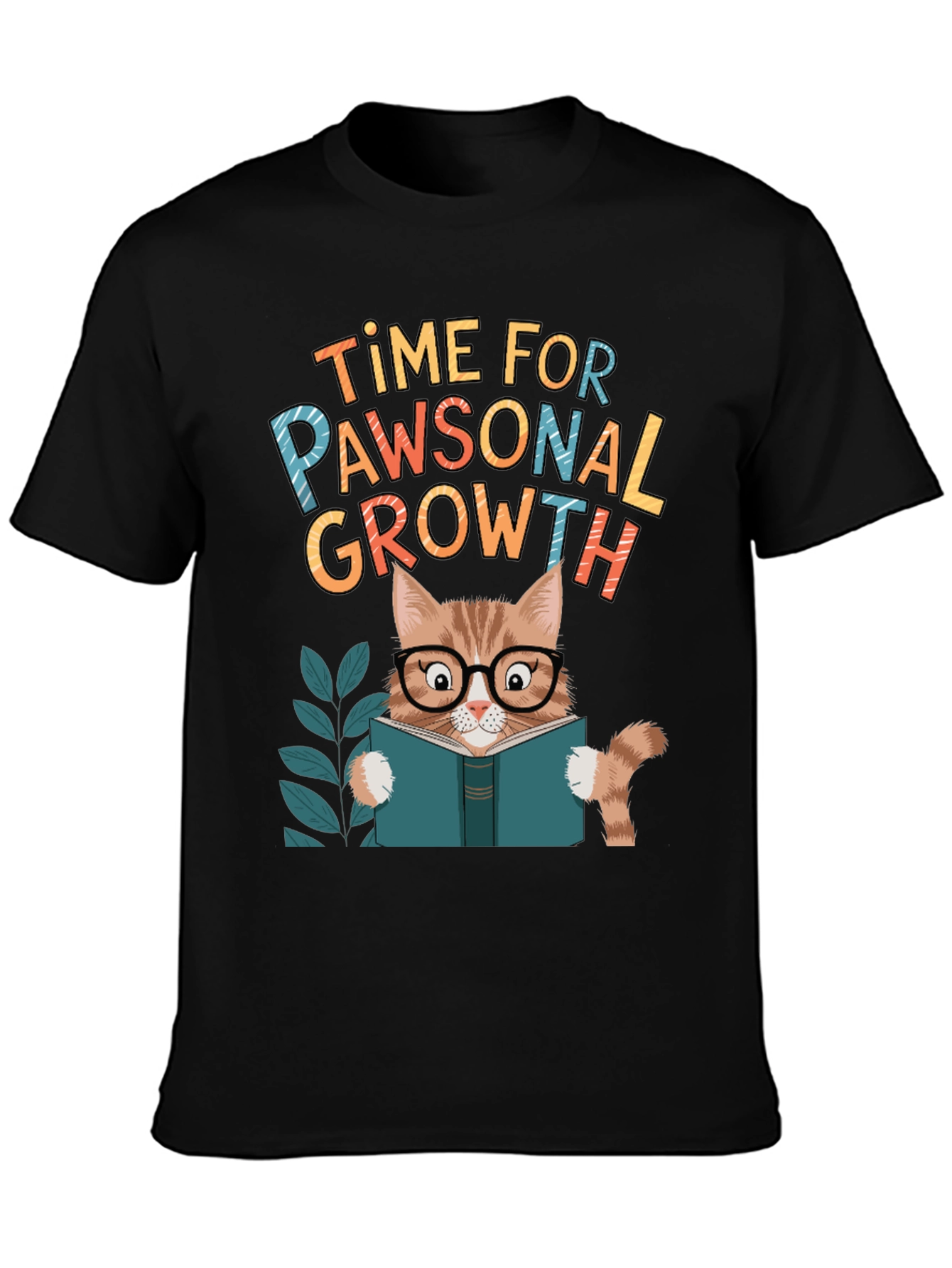 Pawsonal Growth T-Shirt - Cat Lover Tee