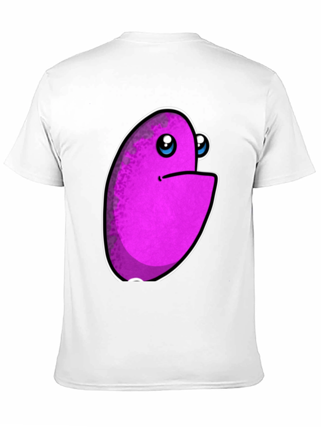 Purple Monster Graphic Print Mens Black T-Shirt