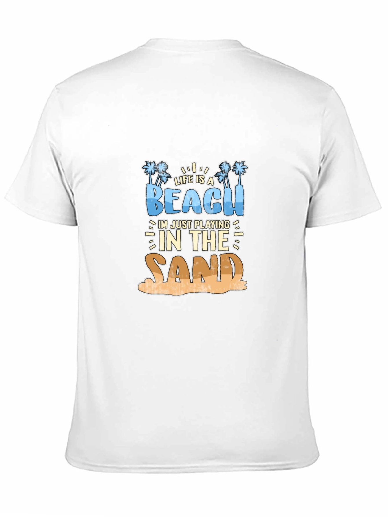 Life is a Beach Mens Black T-Shirt