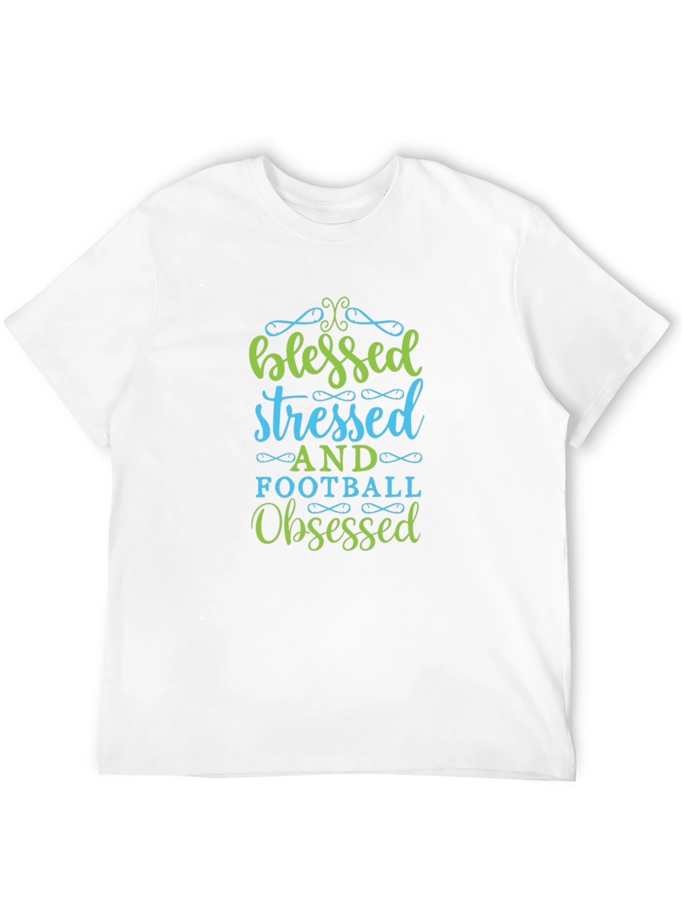 Blessed Stressed Football Obsessed Graphic Tee