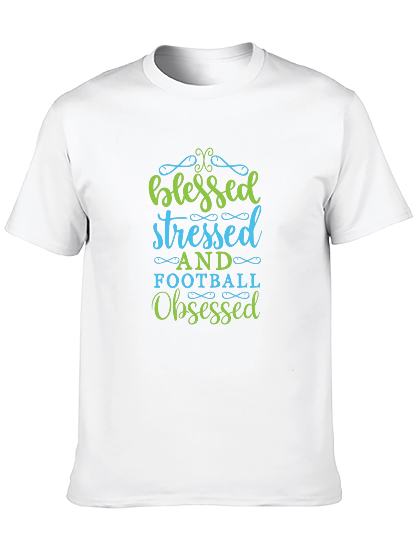 Blessed Stressed Football Obsessed Graphic Tee