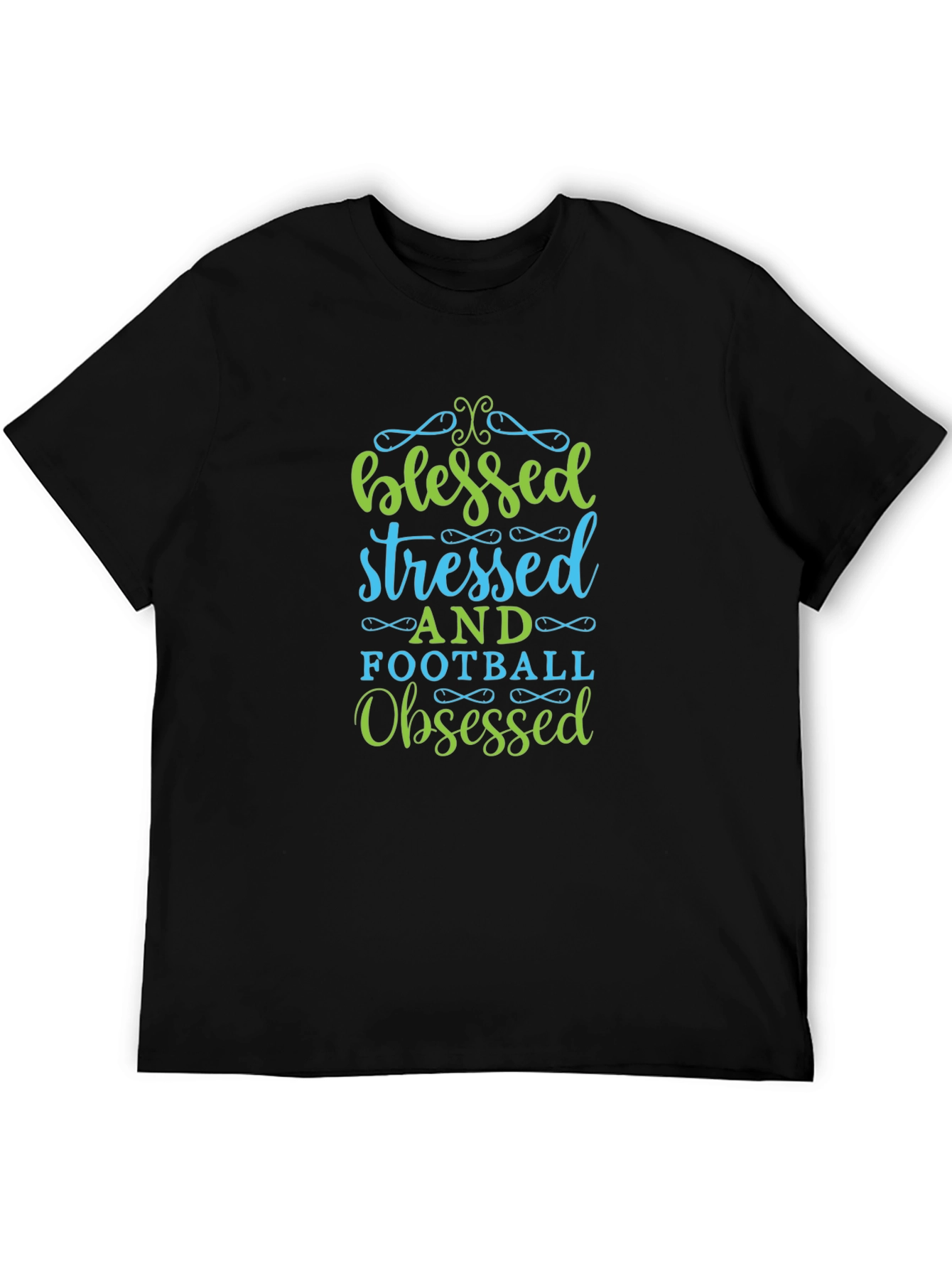 Blessed Stressed Football Obsessed Graphic Tee