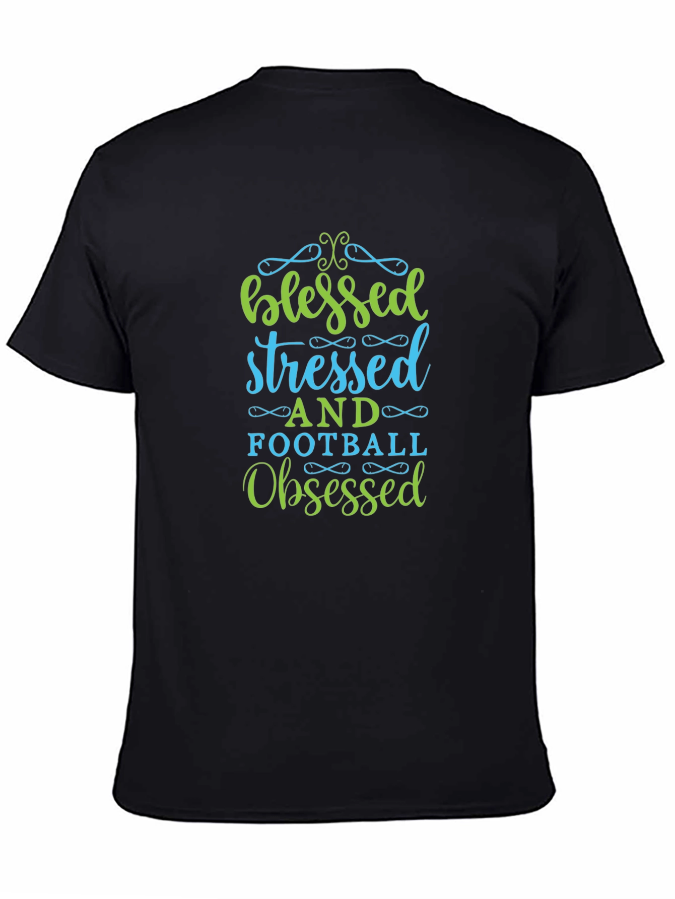 Blessed Stressed Football Obsessed Graphic Tee