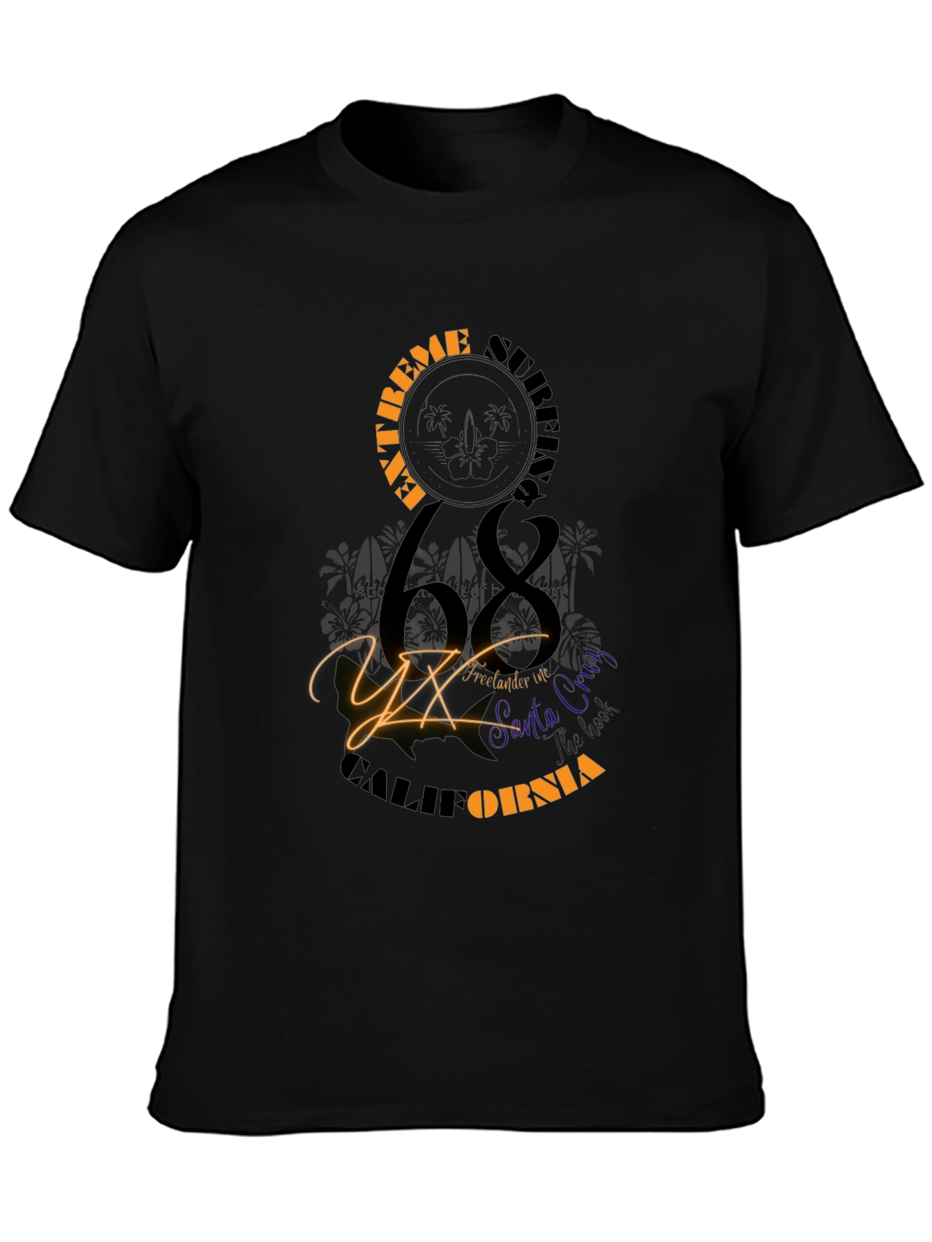 Extreme Surfing 68 California Graphic Tee