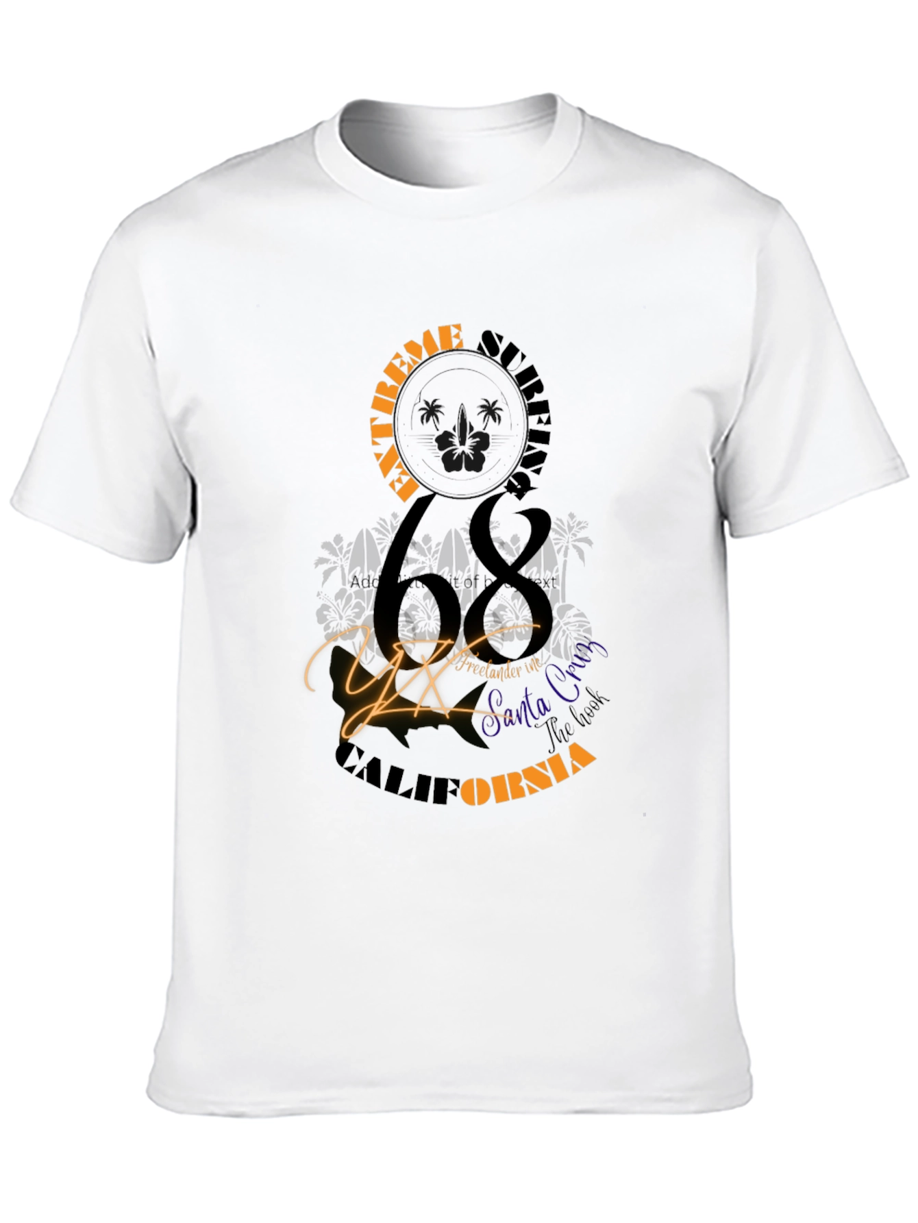 Extreme Surfing 68 California Graphic Tee