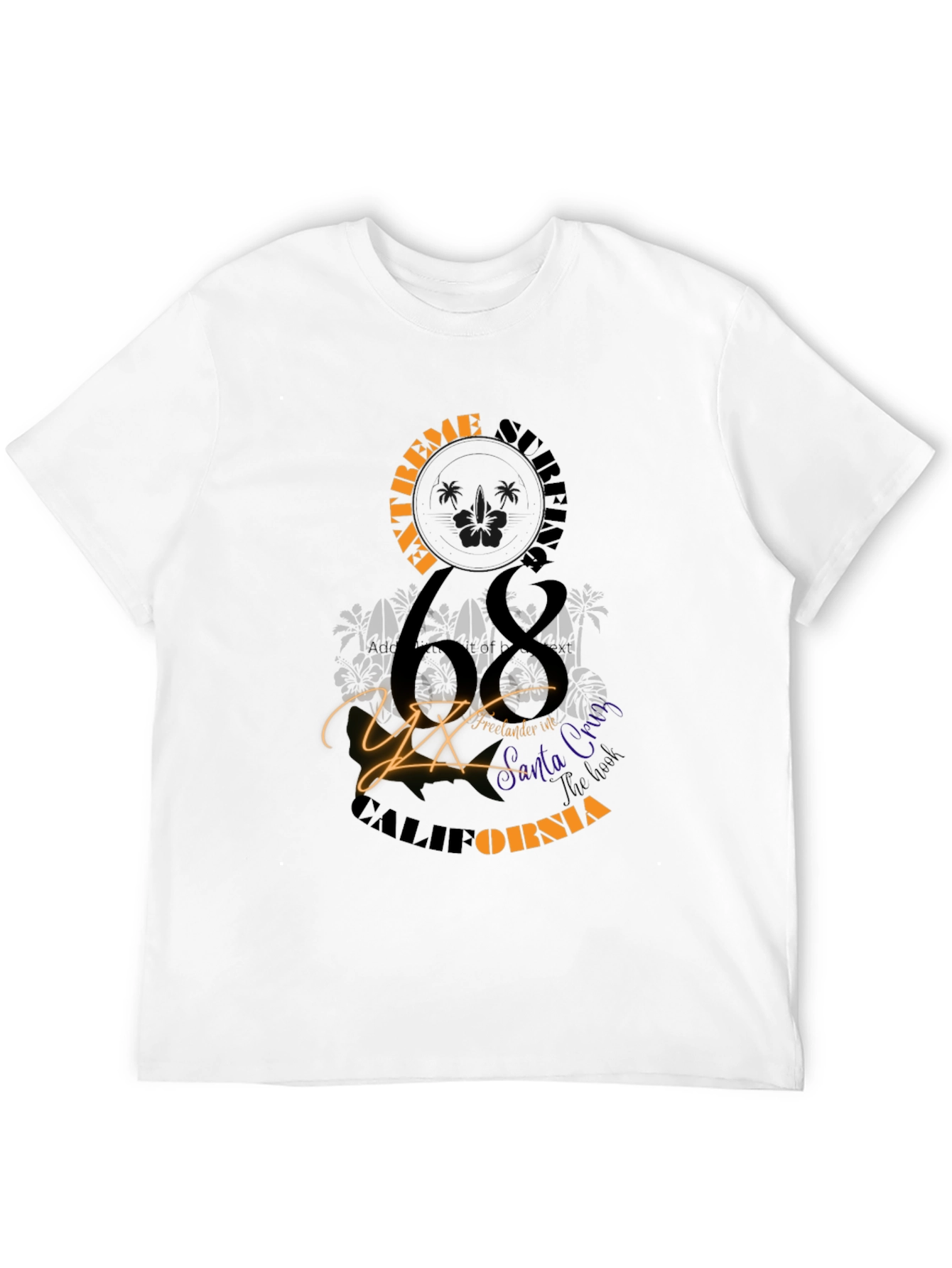 Extreme Surfing 68 California Graphic Tee