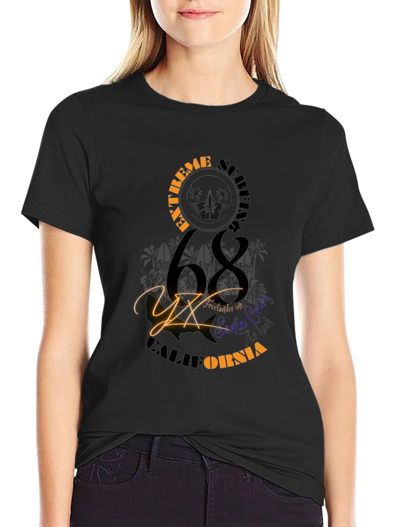 Extreme Surfing 68 California Graphic Tee