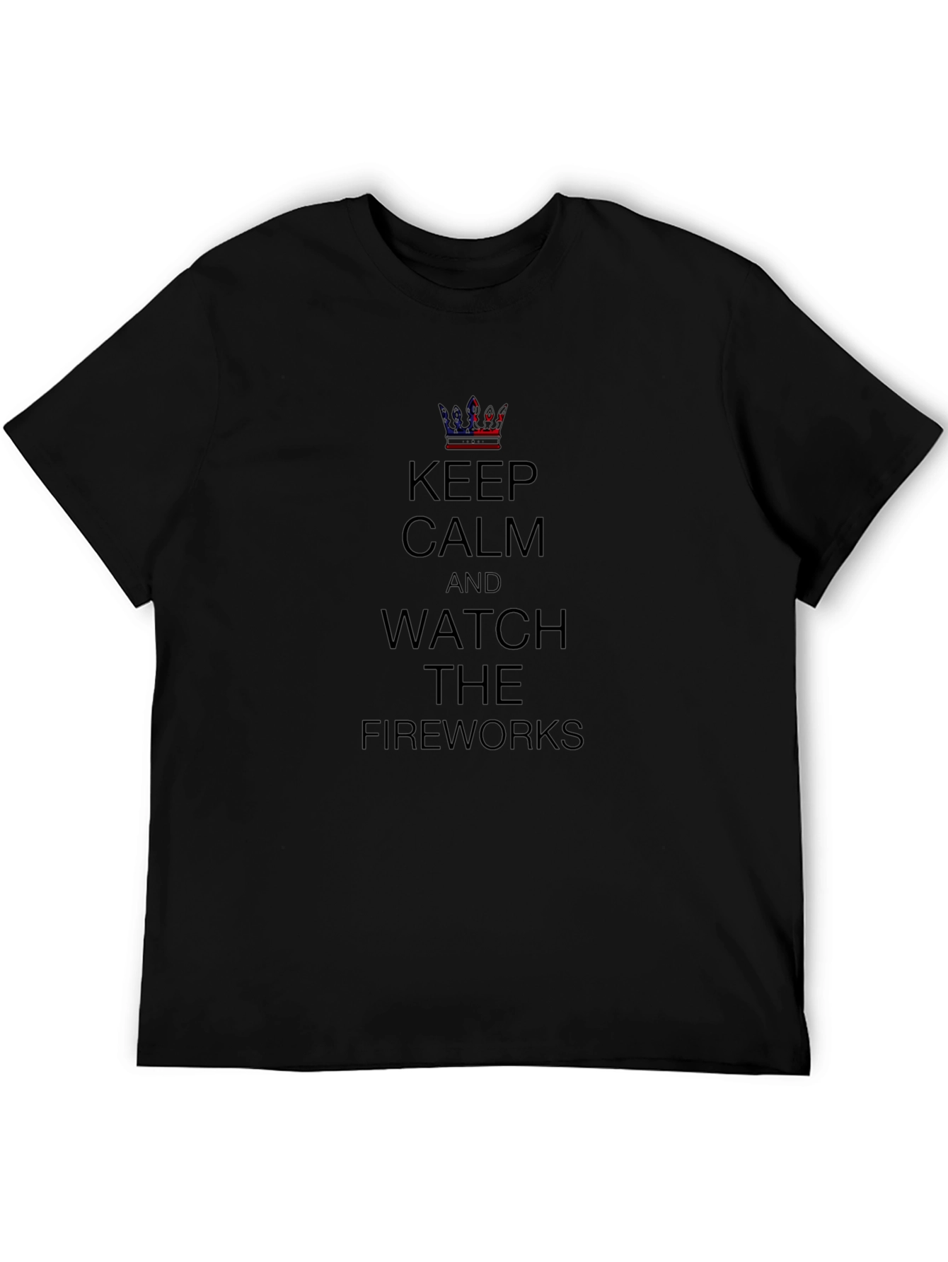 Keep Calm Fireworks T-Shirt - Patriotic Design