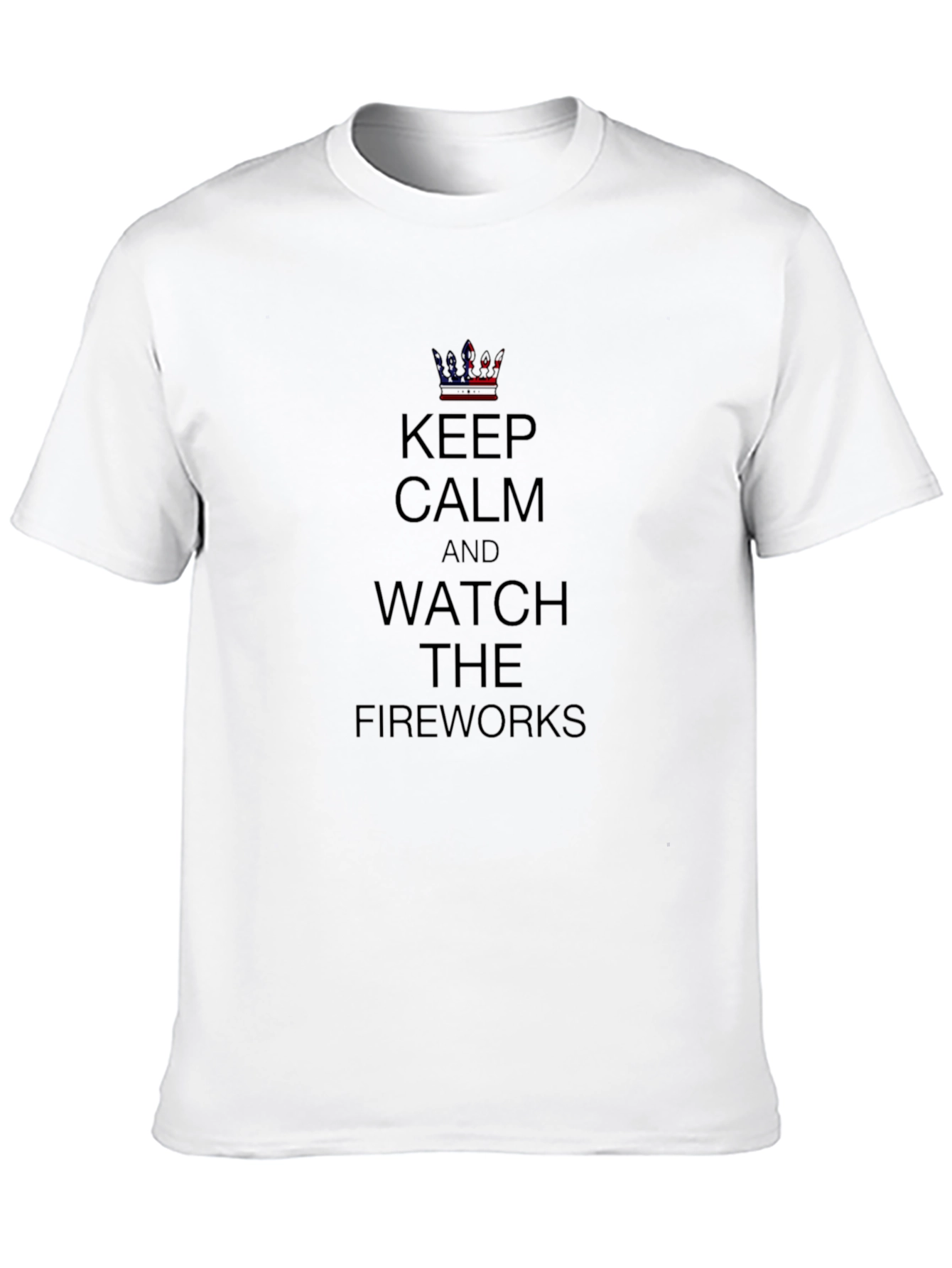 Keep Calm Fireworks T-Shirt - Patriotic Design