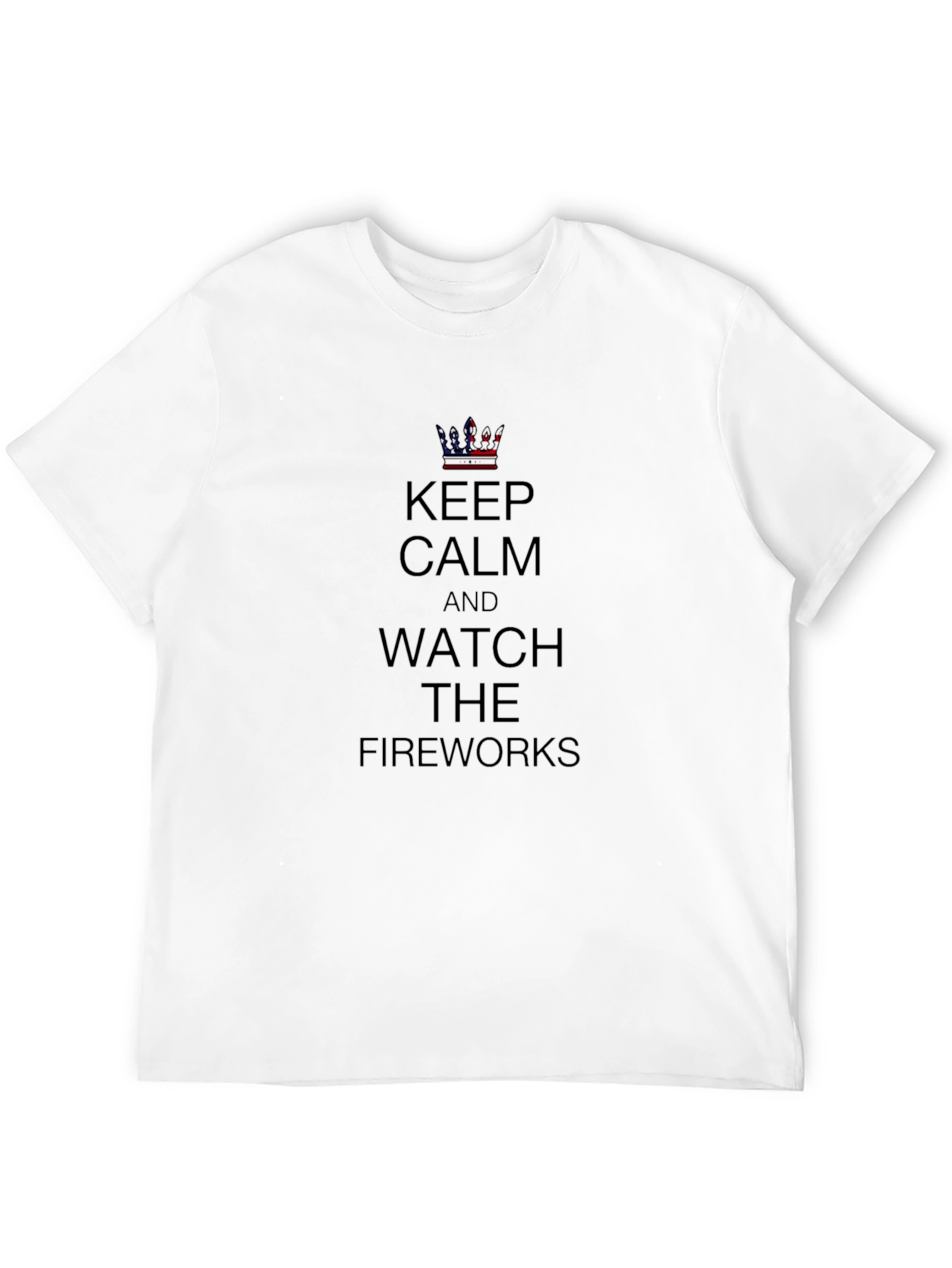 Keep Calm Fireworks T-Shirt - Patriotic Design
