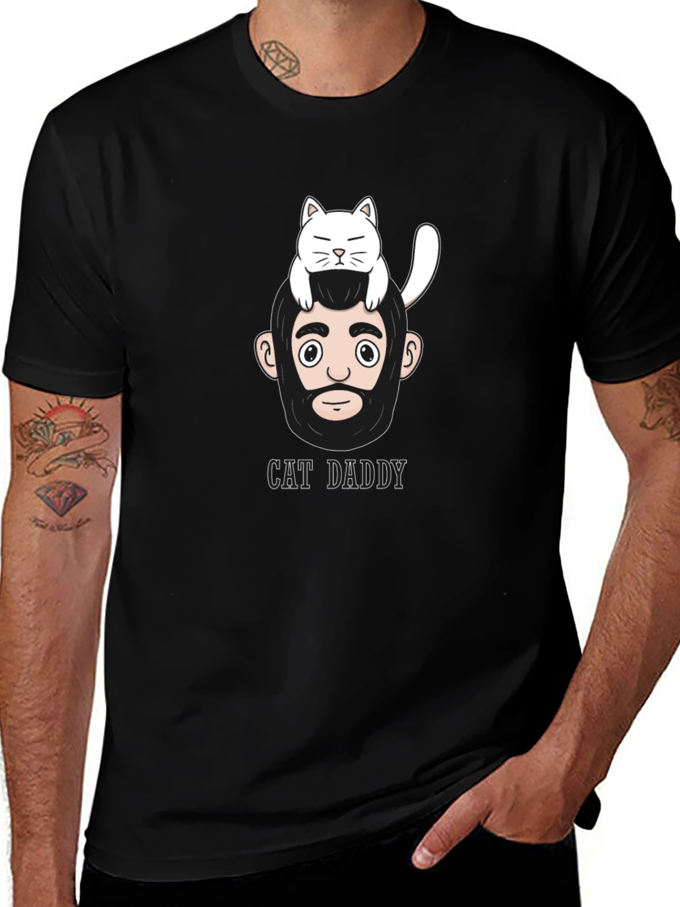 Cat Daddy Graphic T-Shirt - Mens Casual Wear