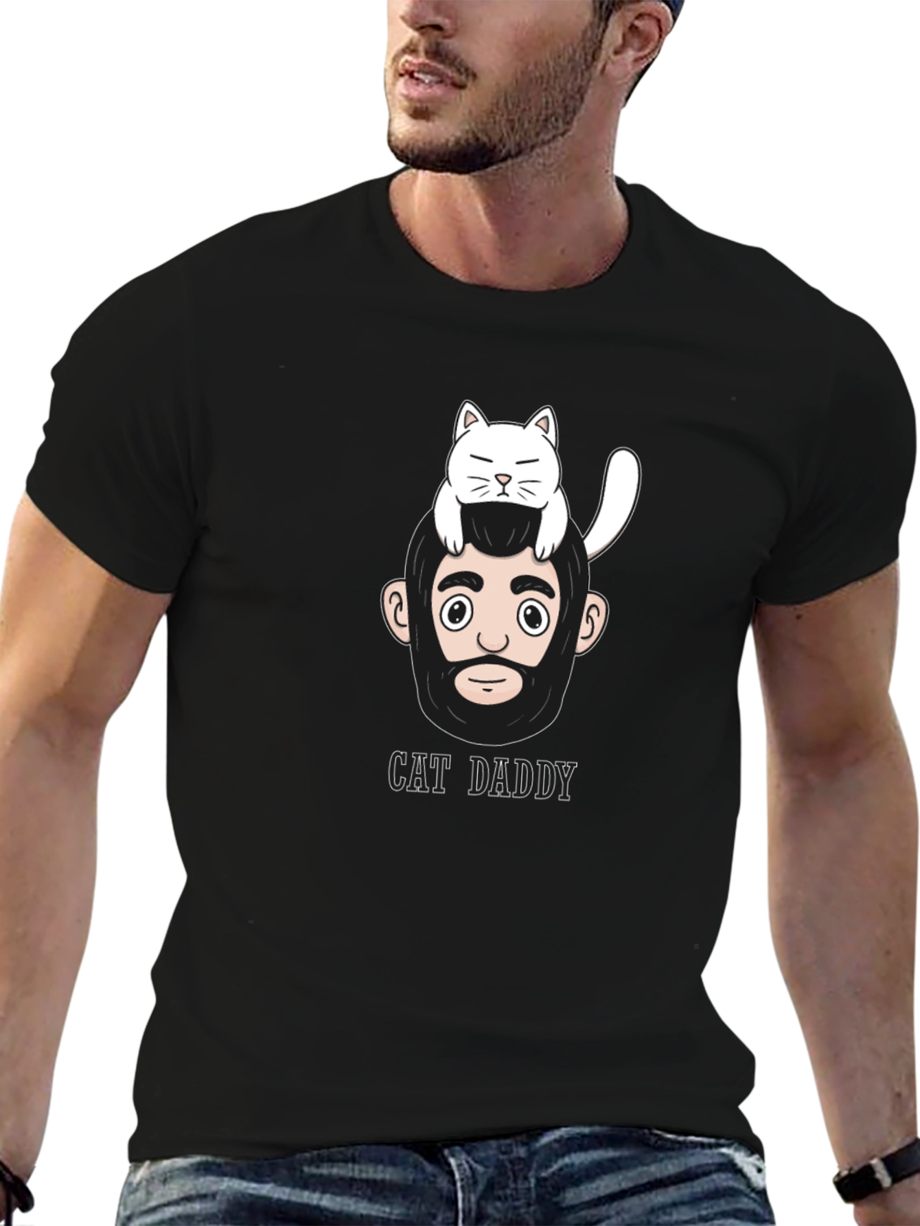 Cat Daddy Graphic T-Shirt - Mens Casual Wear