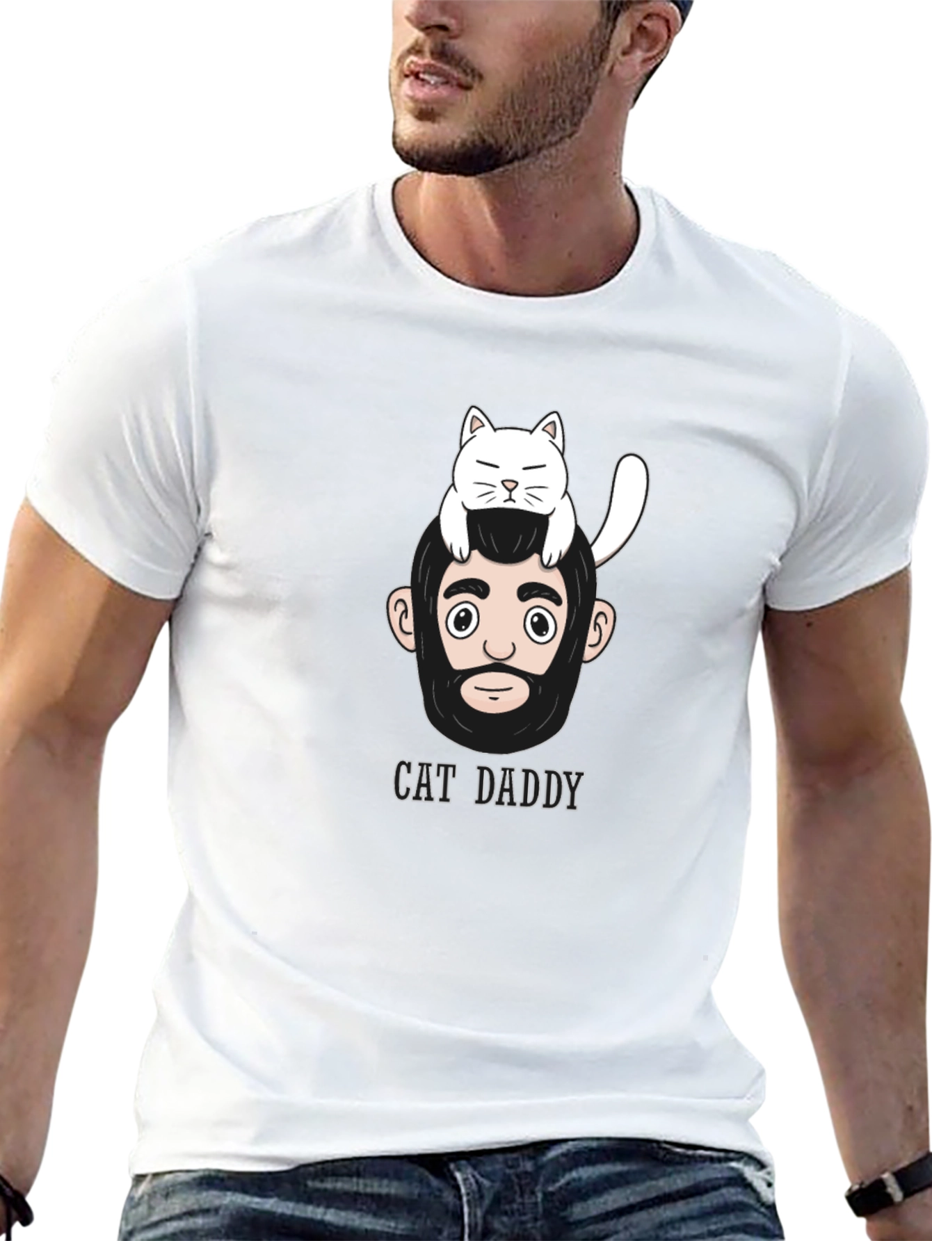 Cat Daddy Graphic T-Shirt - Mens Casual Wear