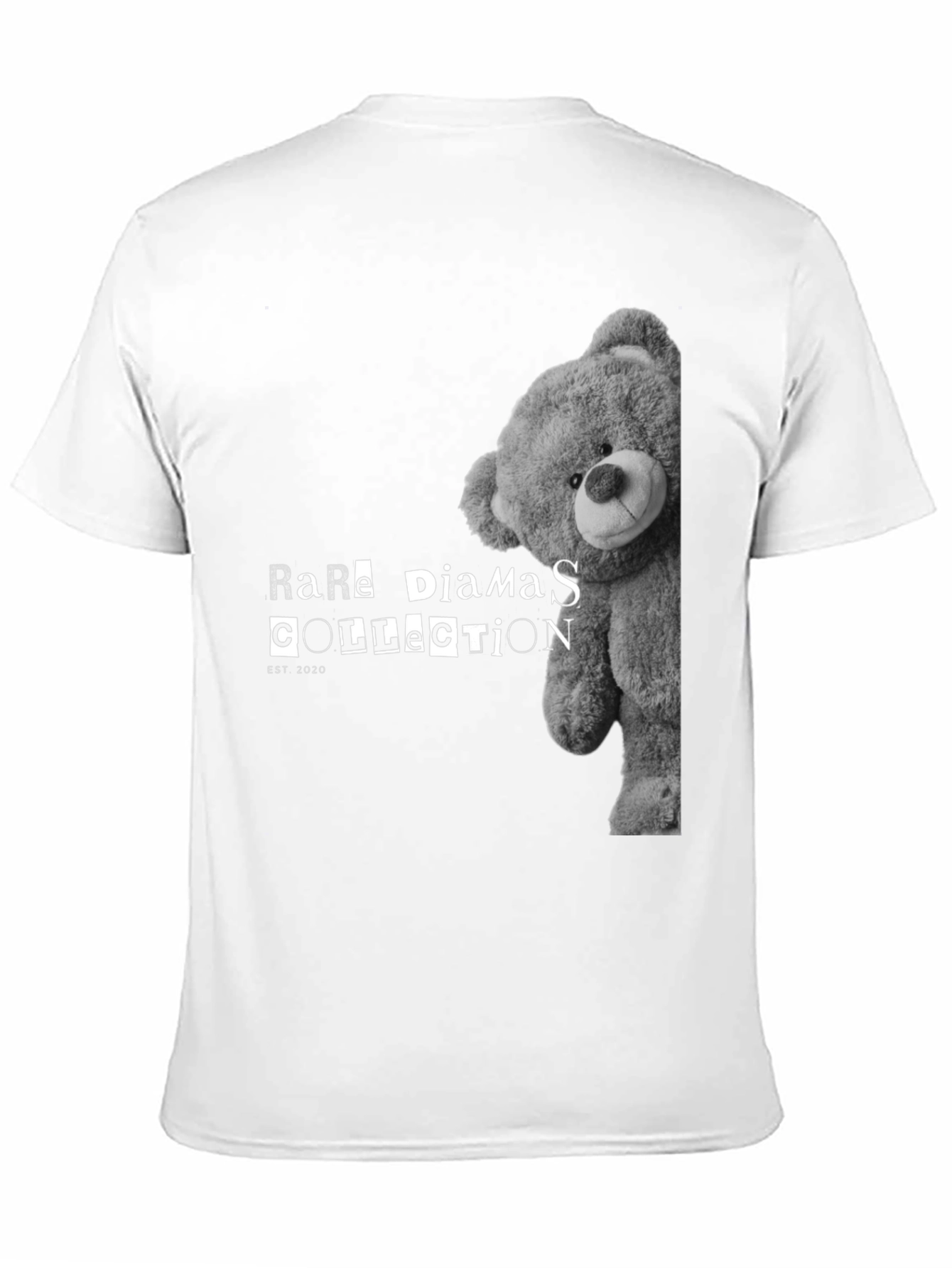 Rare Diamas Collection Teddy Bear Black T-Shirt