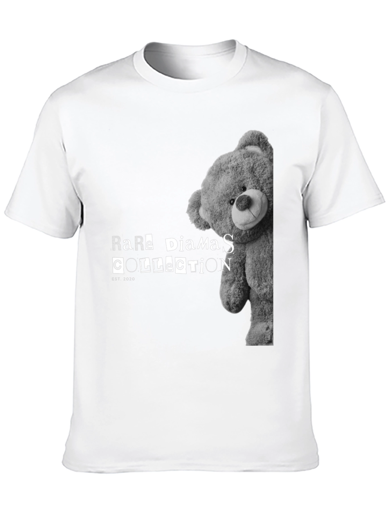 Rare Diamas Collection Teddy Bear Black T-Shirt
