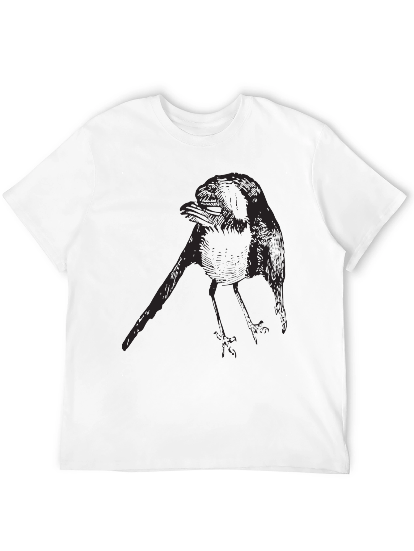 Black Crow Graphic Tee - Mens Casual Style