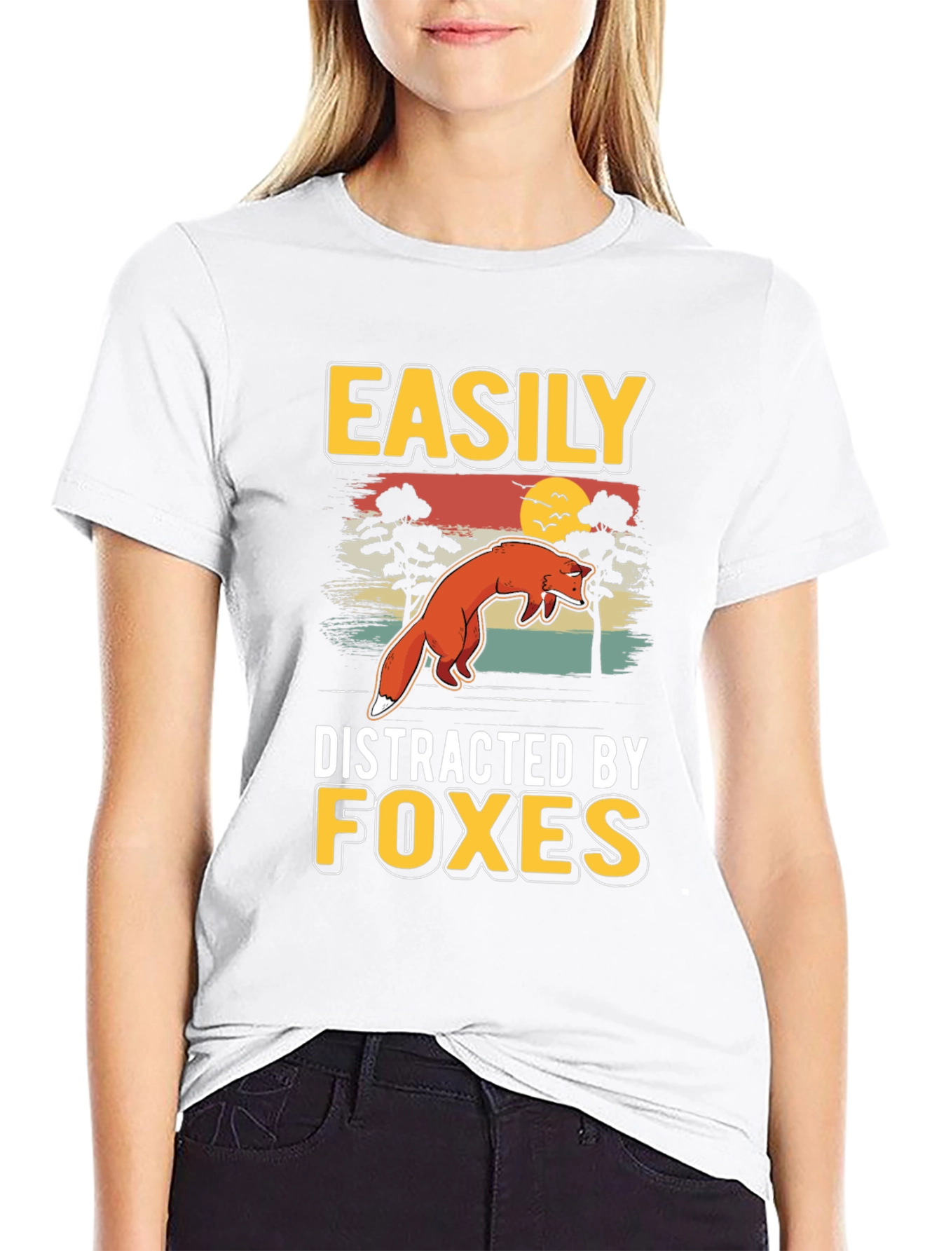 Easily Distracted By Foxes T-Shirt