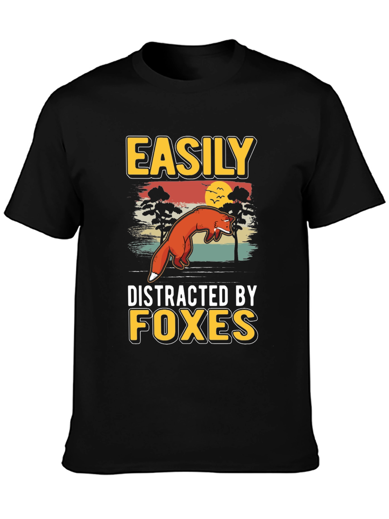 Easily Distracted By Foxes T-Shirt