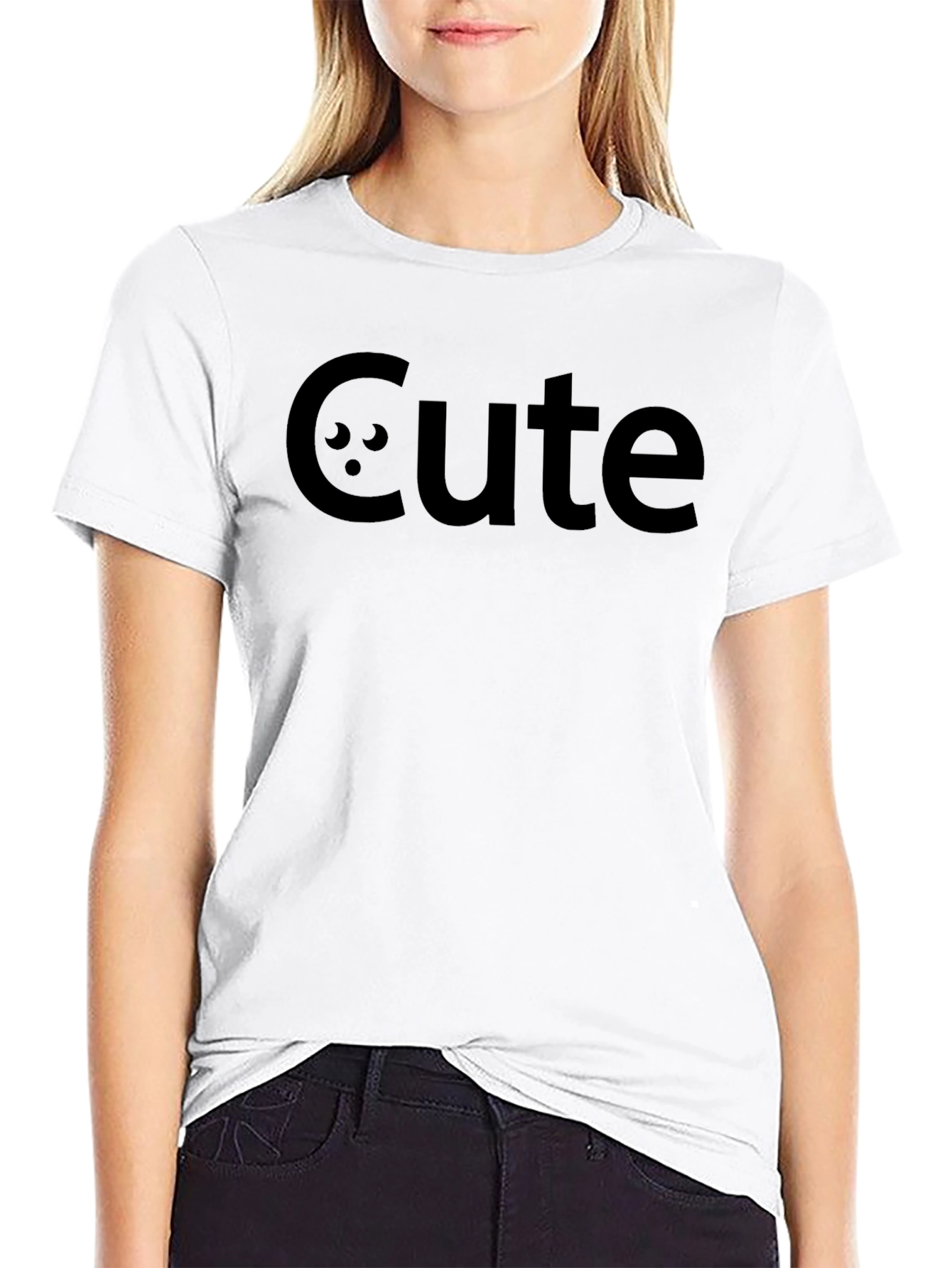 Cute Graphic Tee - Mens Black T-Shirt