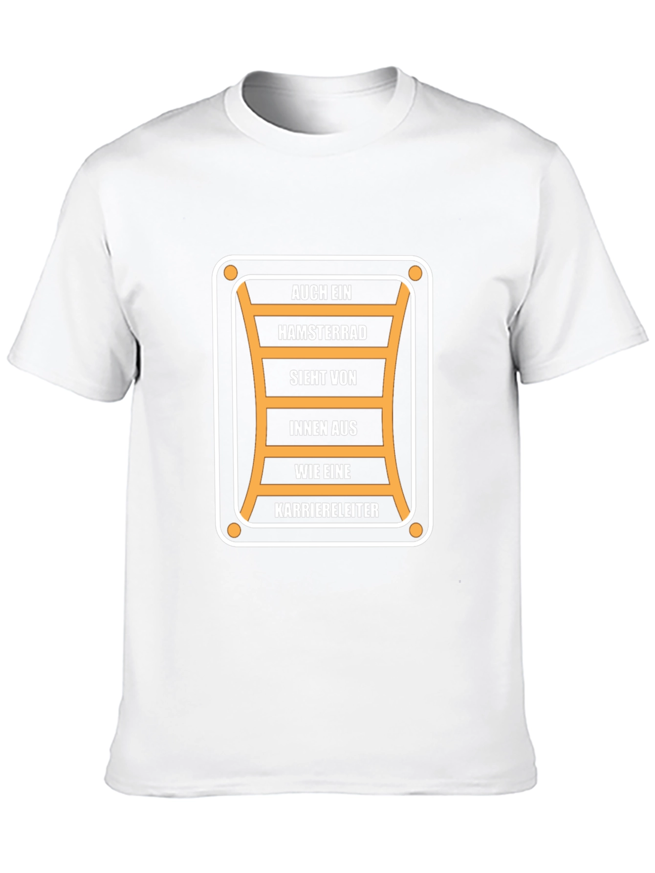 Humorous Career Ladder T-Shirt - Black