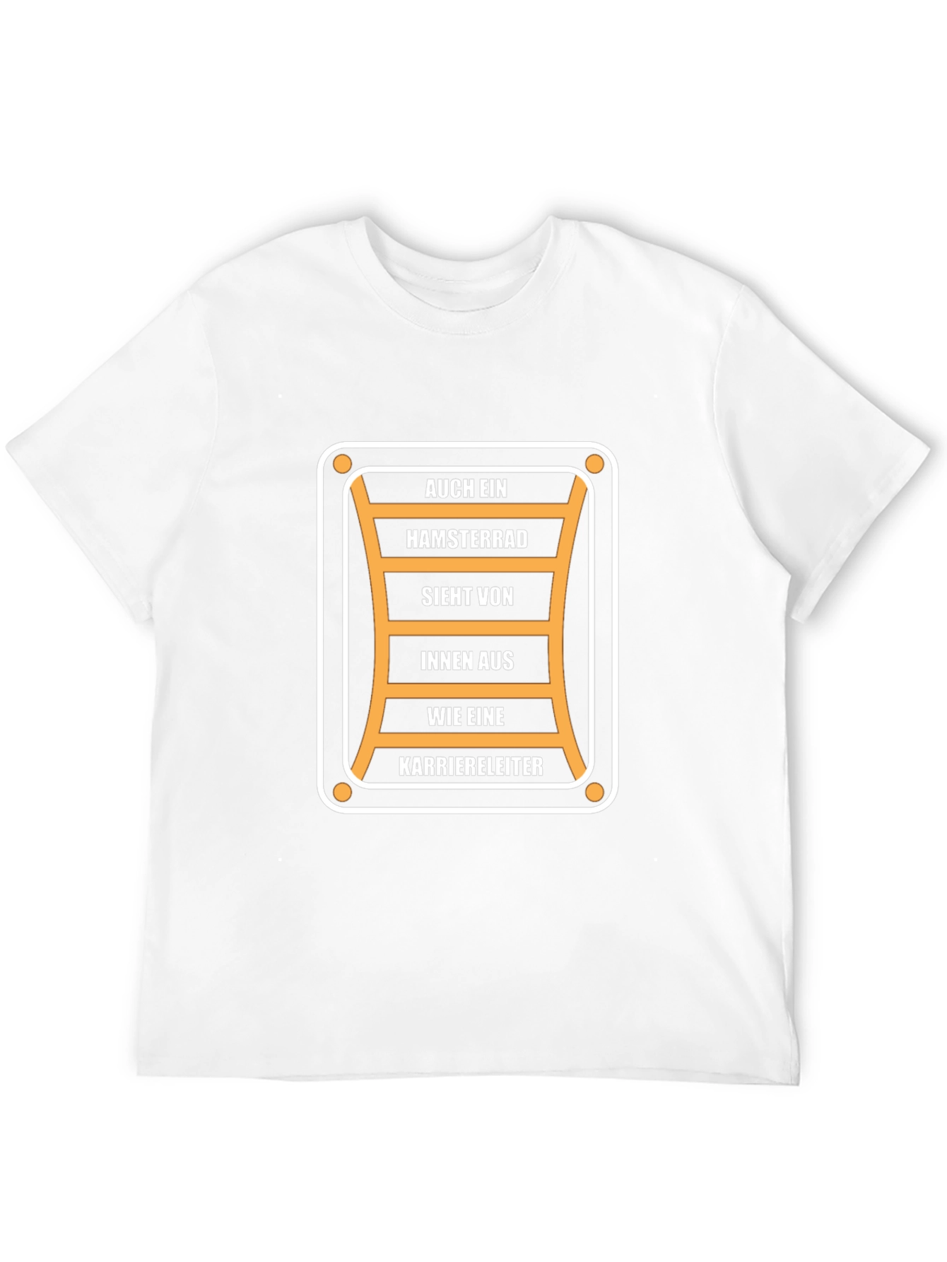 Humorous Career Ladder T-Shirt - Black