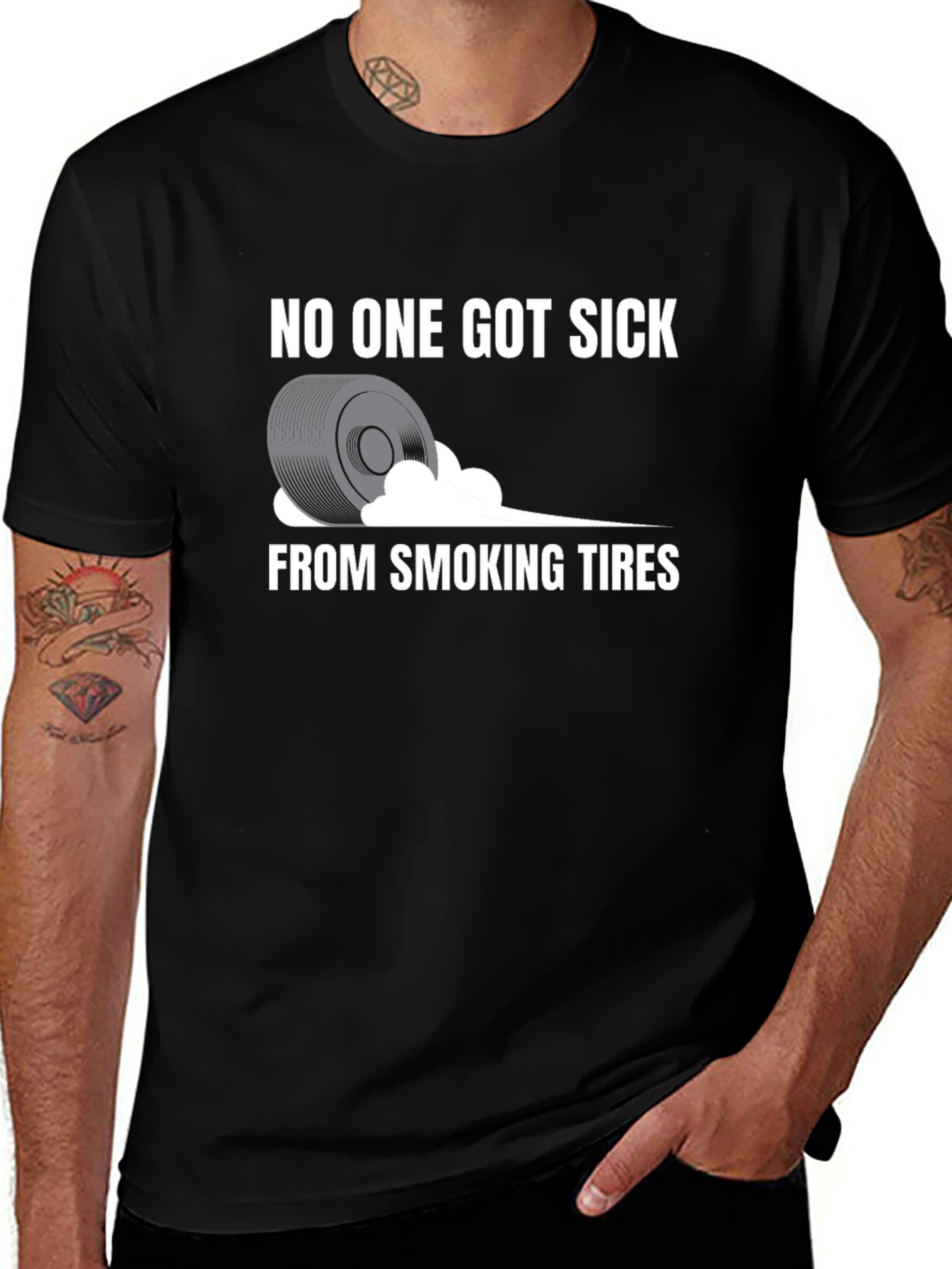 Smoking Tires T-Shirt - Funny Automotive Tee