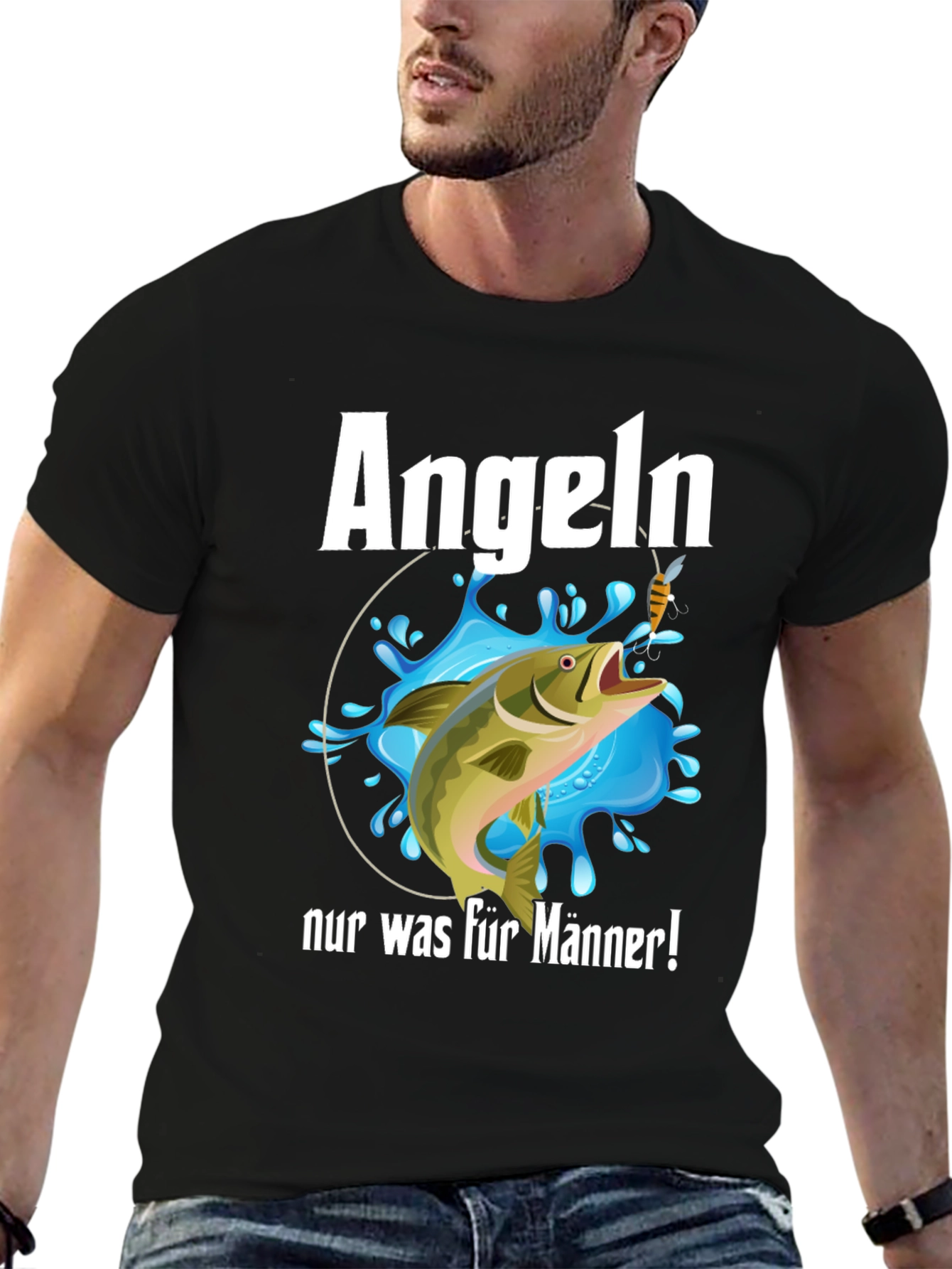 Angeln Nur Was Fur Manner Fishing T-Shirt