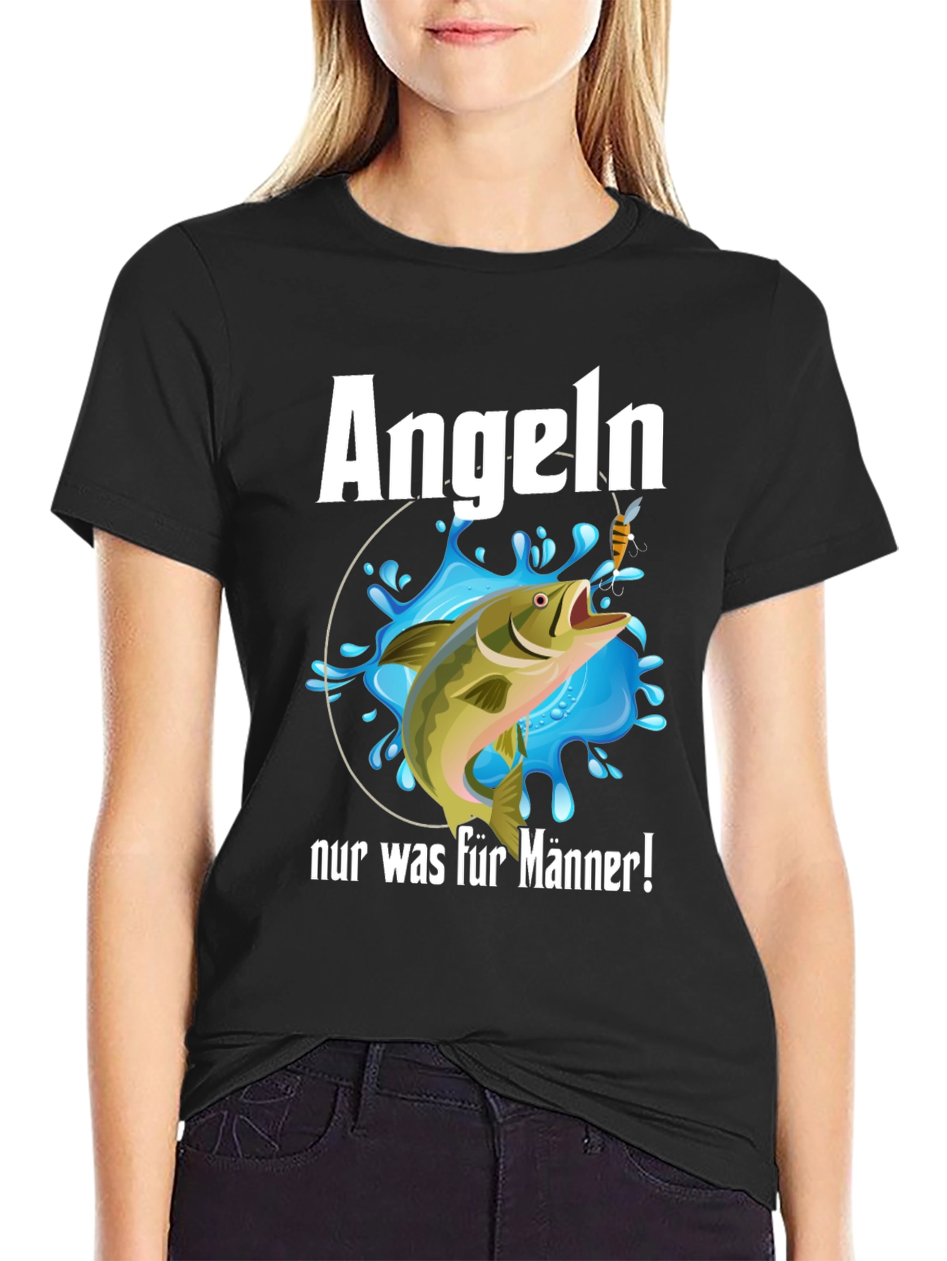 Angeln Nur Was Fur Manner Fishing T-Shirt