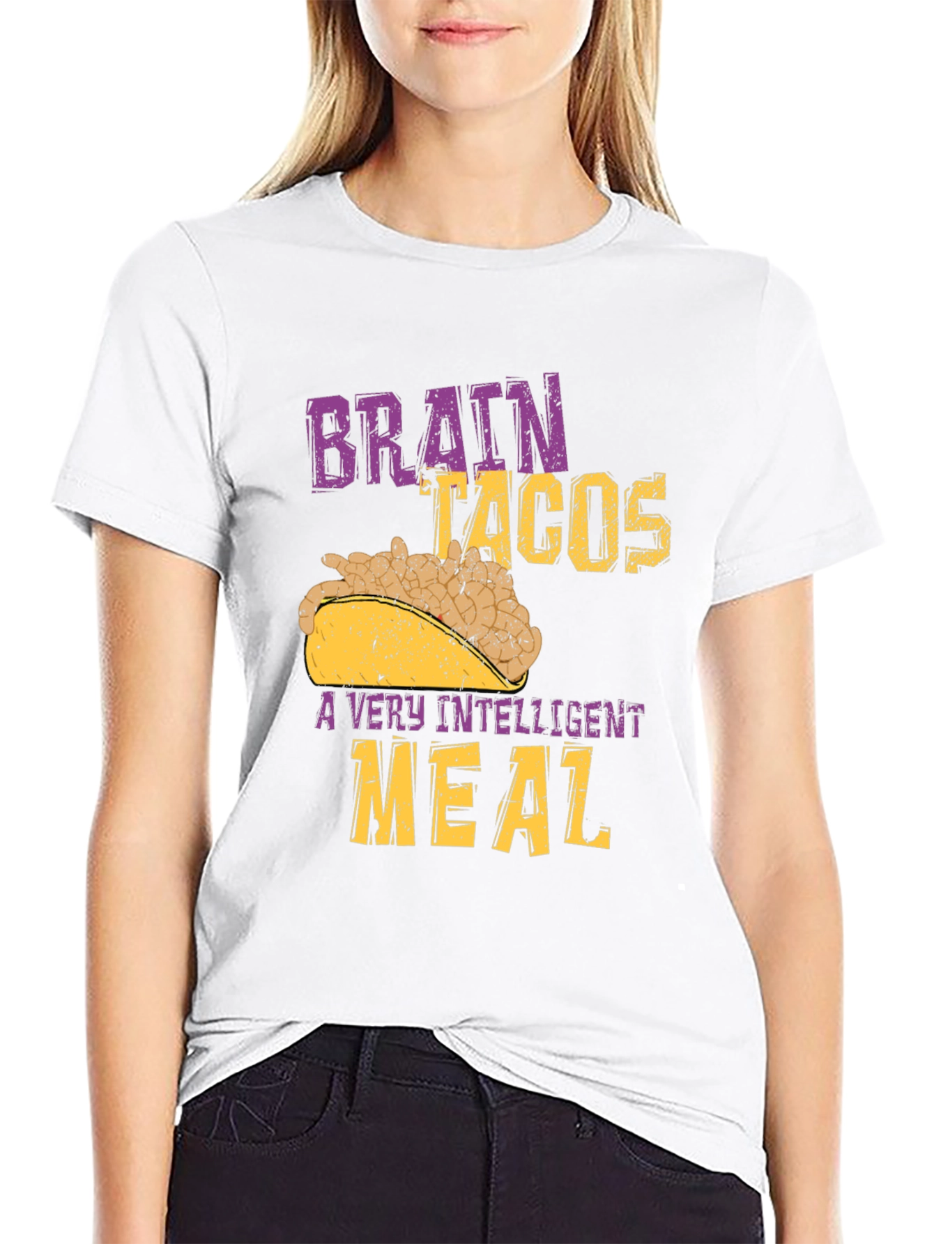 Brain Tacos T-Shirt - Intelligent Meal
